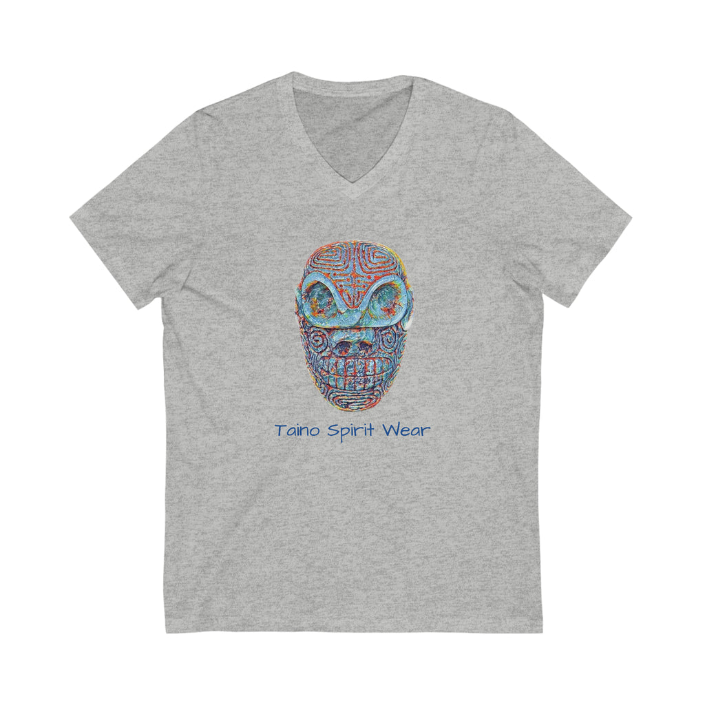 Taino Artifact Unisex Jersey Short Sleeve V-Neck Tee