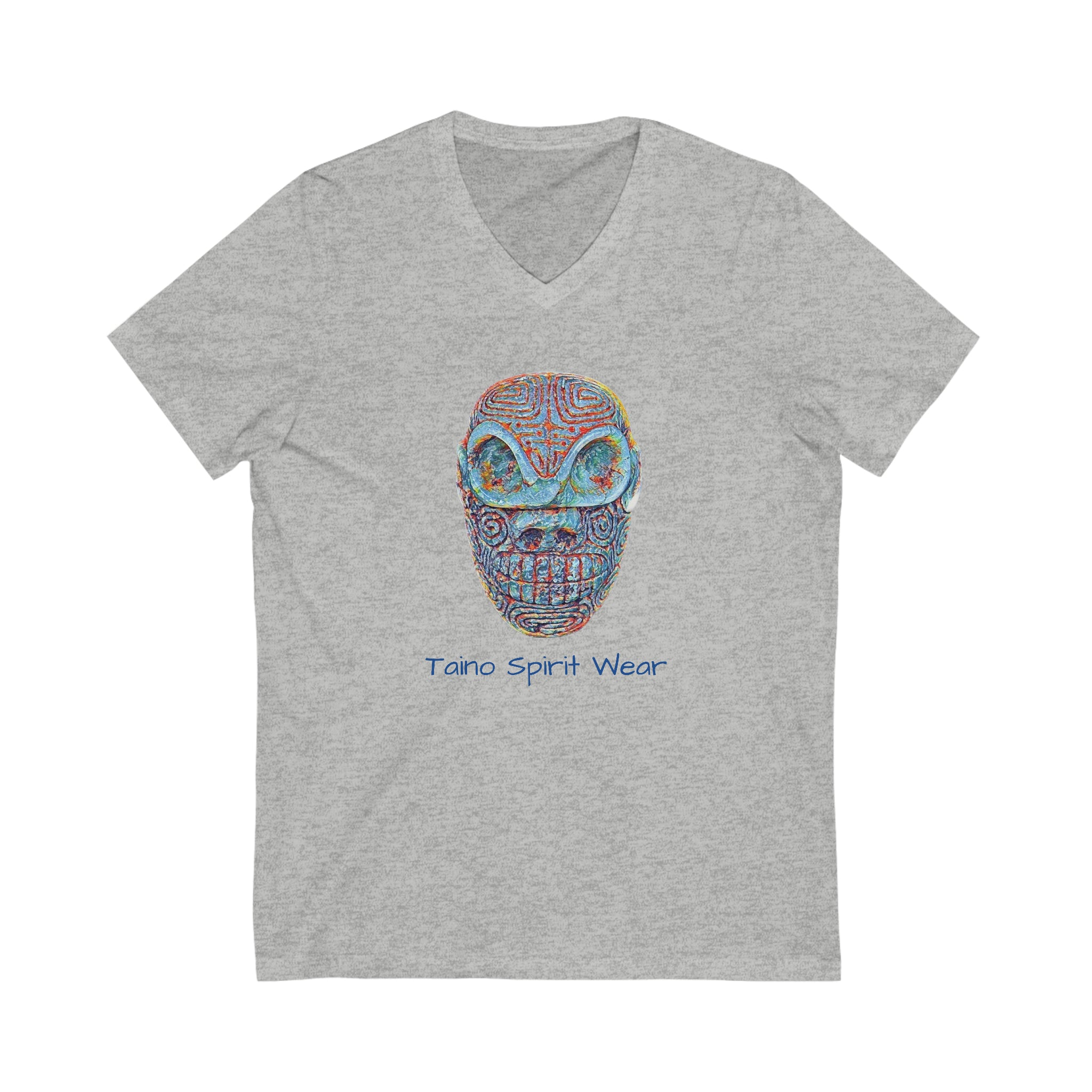 Taino Artifact Unisex Jersey Short Sleeve V-Neck Tee