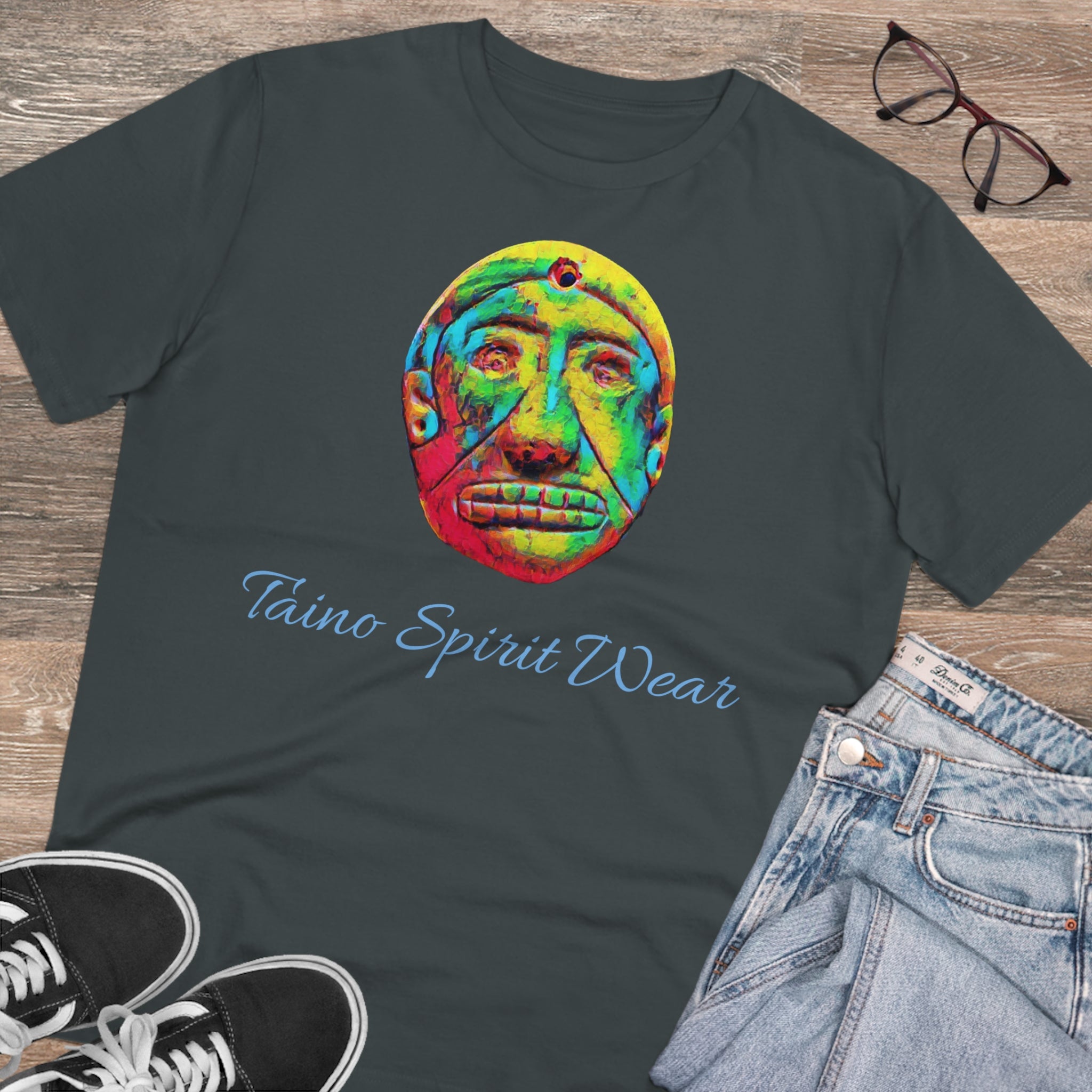 Taino Multicolored Artifact Organic Creator T-shirt - Unisex