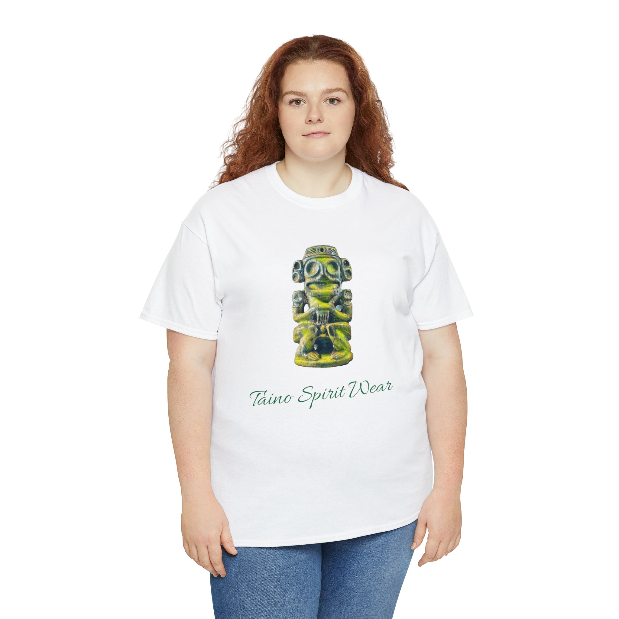 Taino Green Zemi Unisex Heavy Cotton Tee