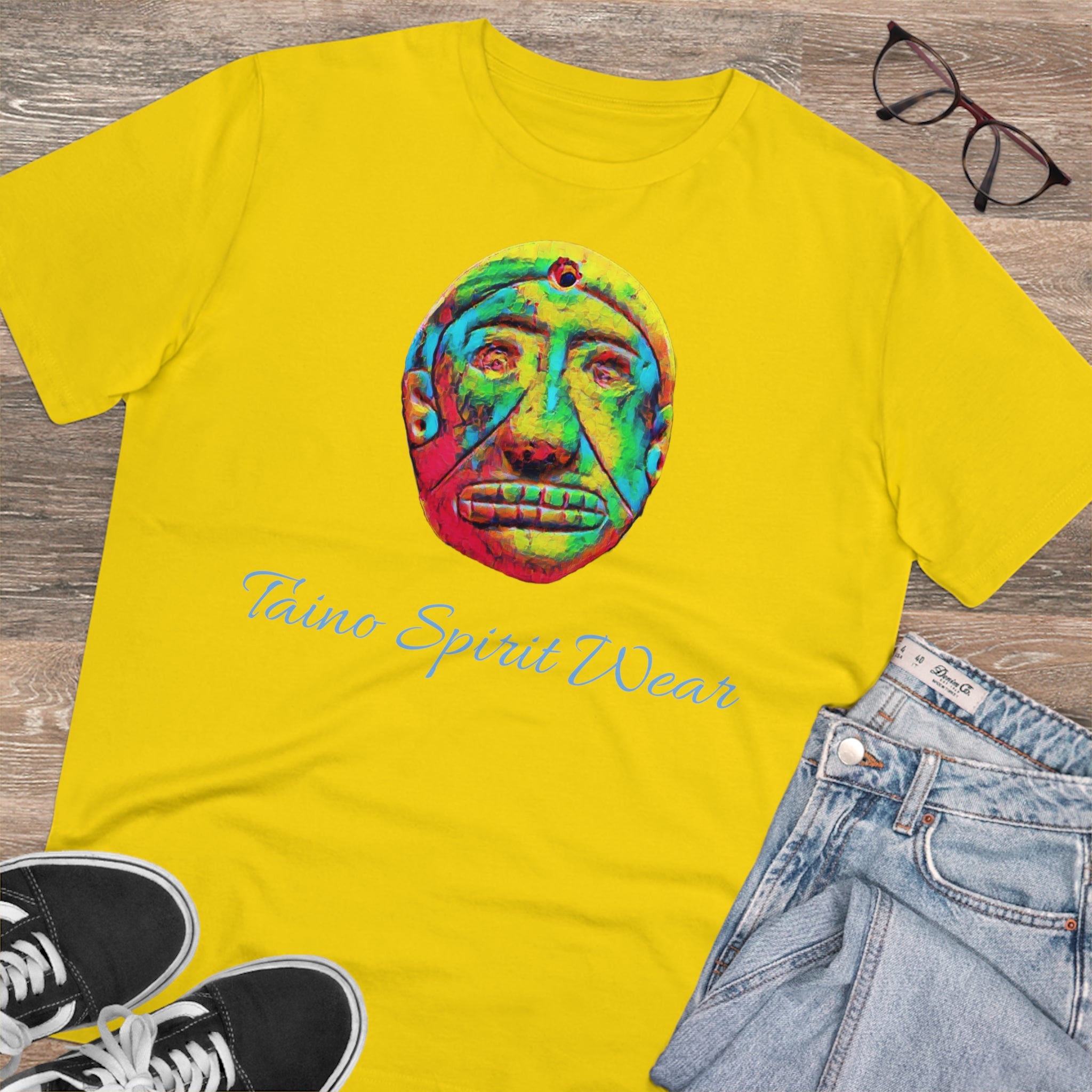 Taino Multicolored Artifact Organic Creator T-shirt - Unisex