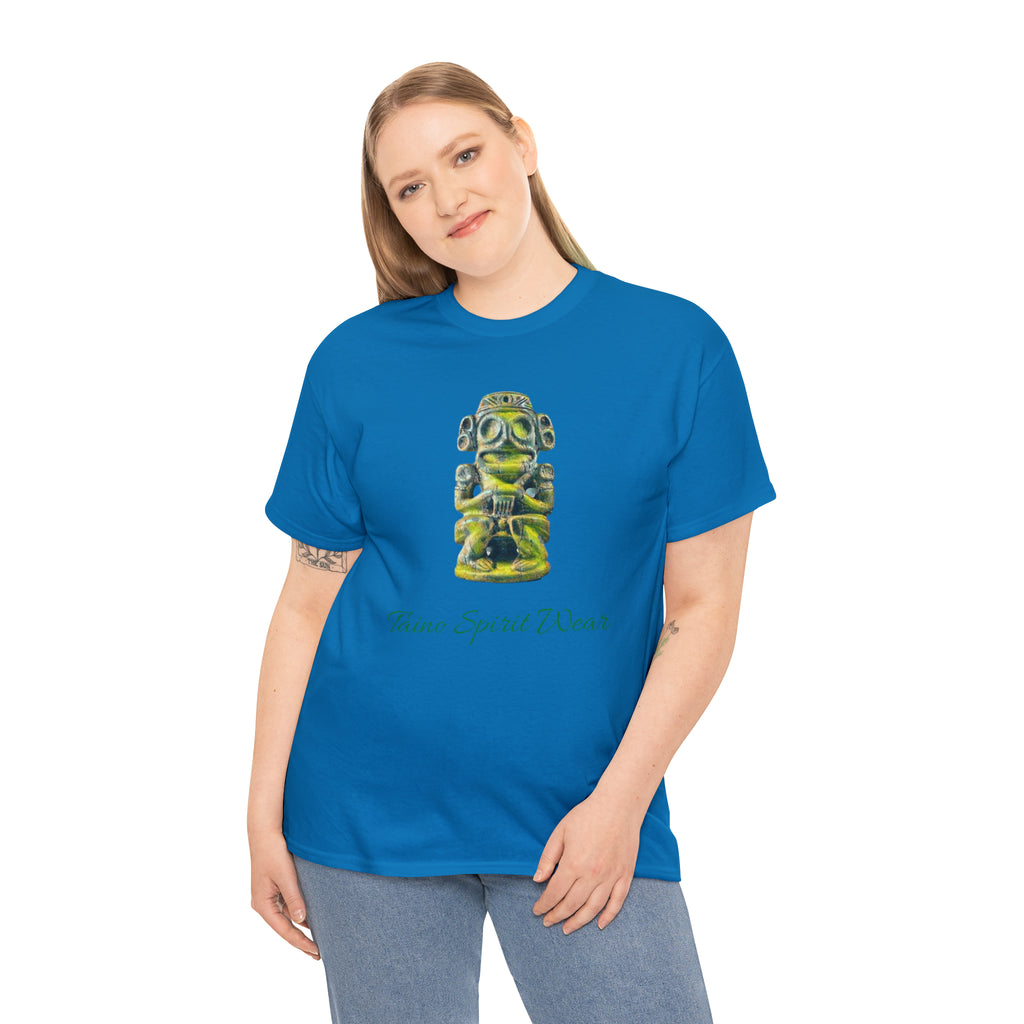 Taino Green Zemi Unisex Heavy Cotton Tee
