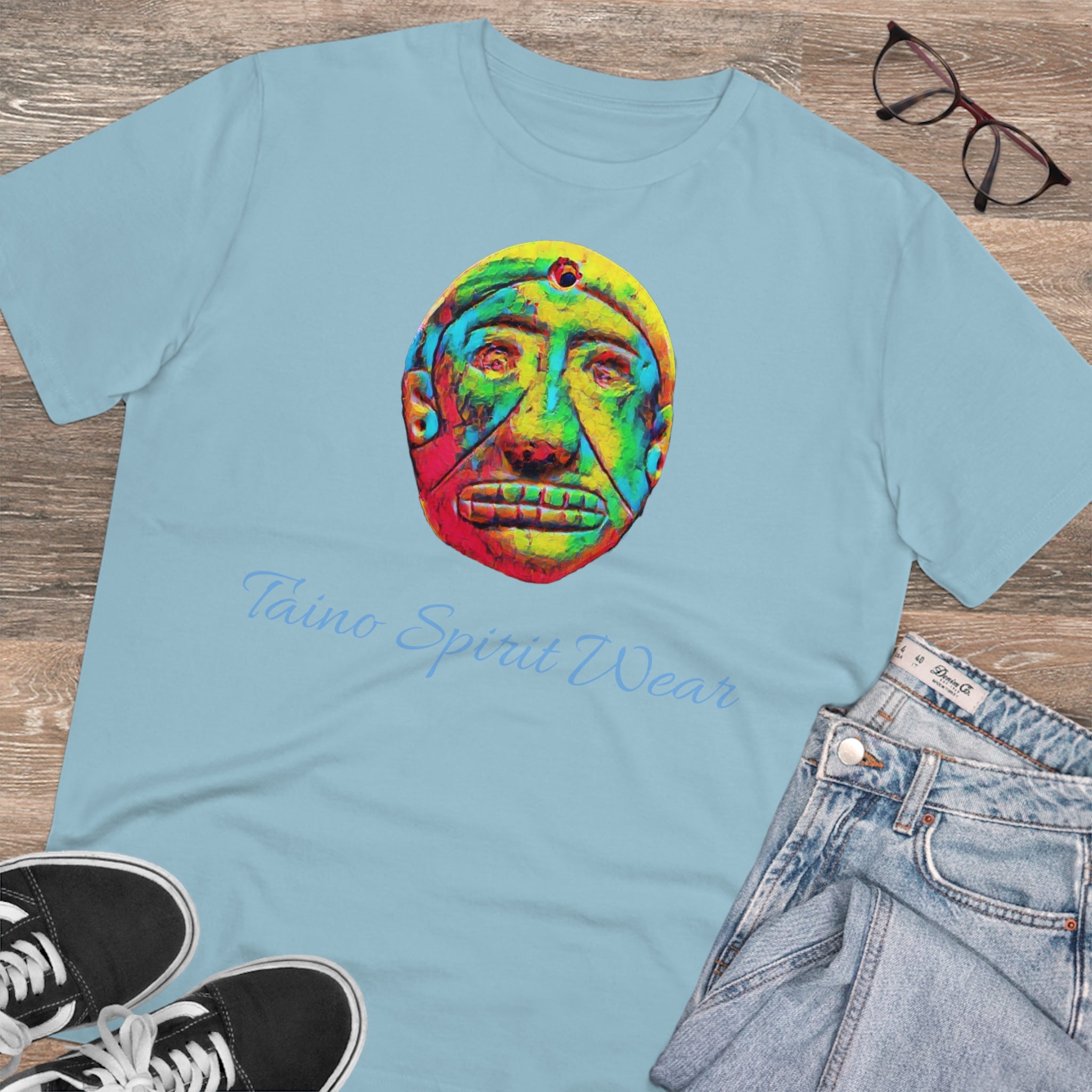 Taino Multicolored Artifact Organic Creator T-shirt - Unisex