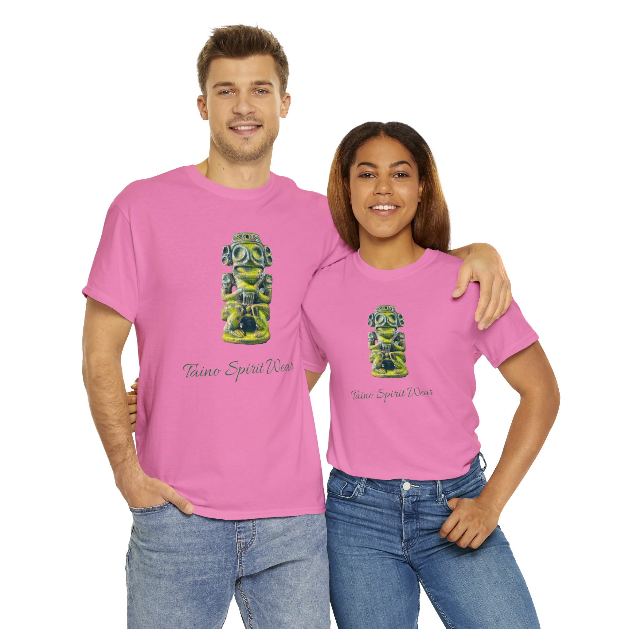 Taino Green Zemi Unisex Heavy Cotton Tee