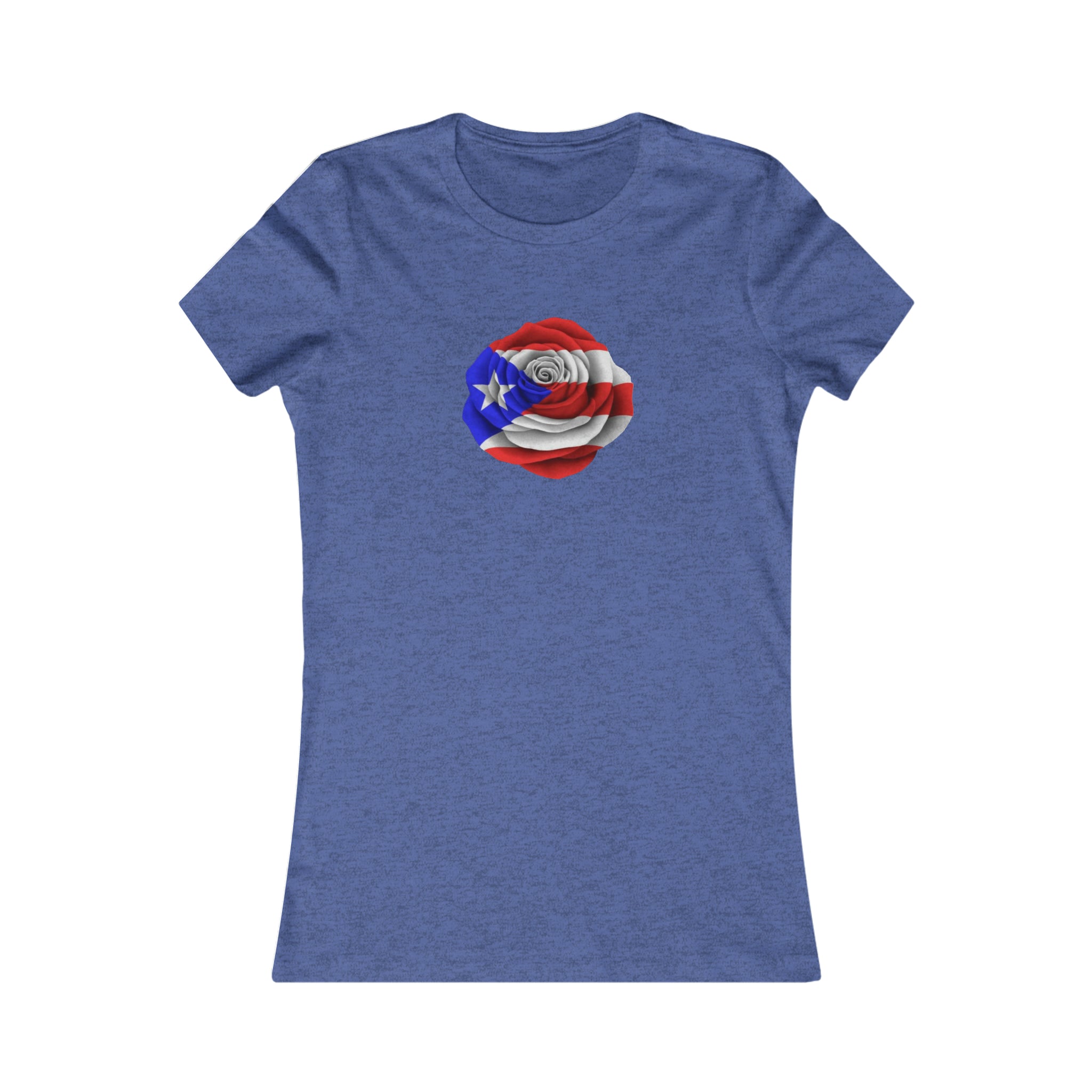 Puerto Rican Flag Rose Women's Favorite Tee