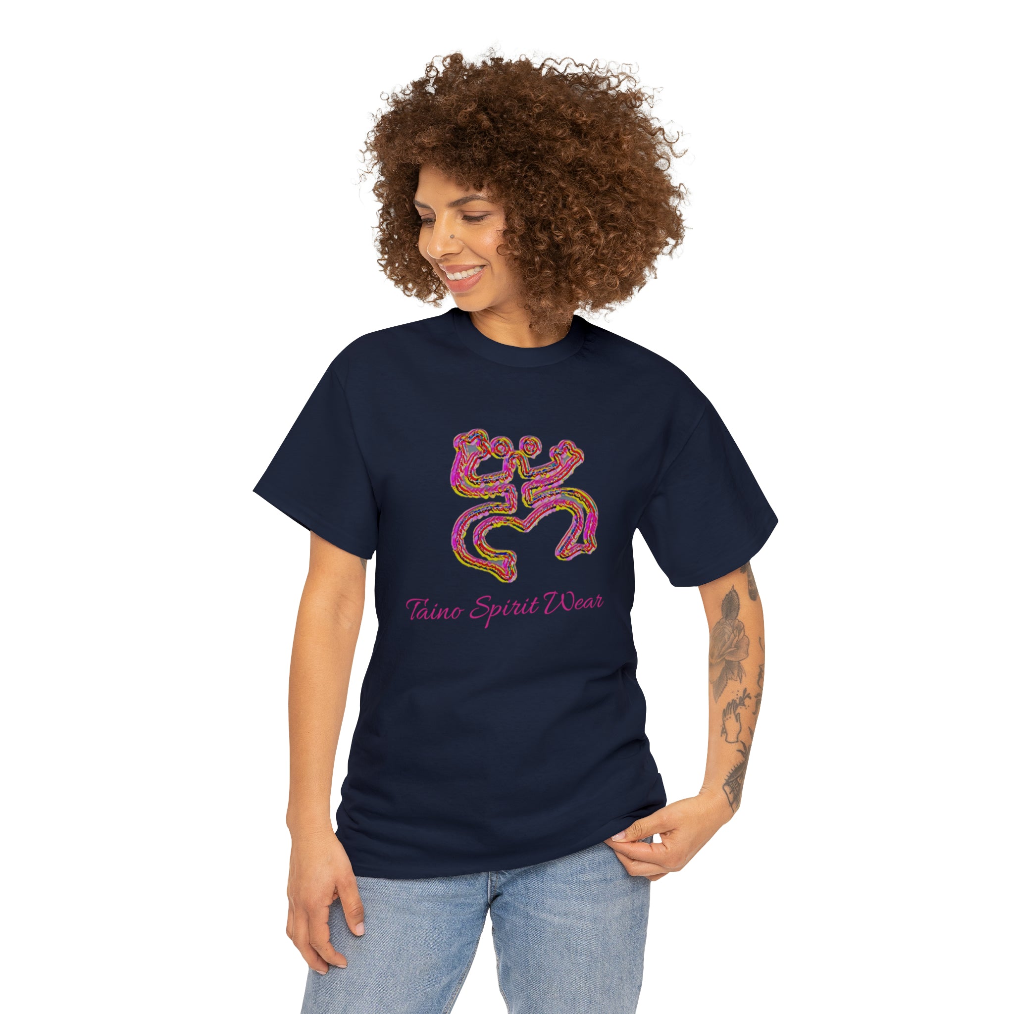 Taino/Puerto Rican Red Coqui Unisex Heavy Cotton Tee