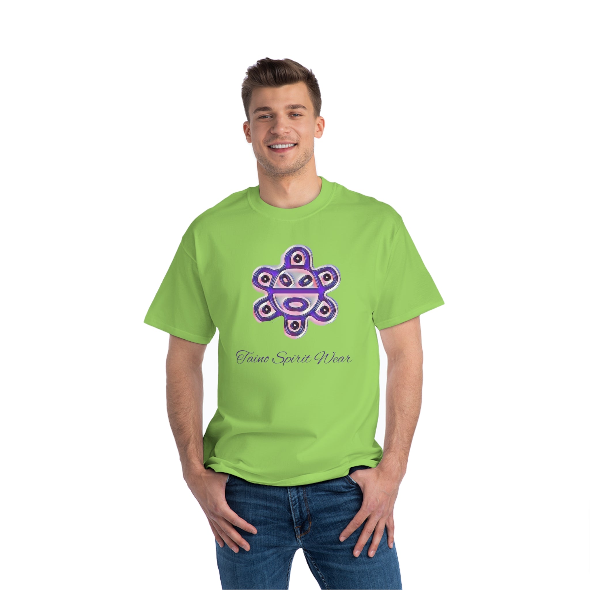 Purple Taino Sun Beefy-T®  Short-Sleeve T-Shirt
