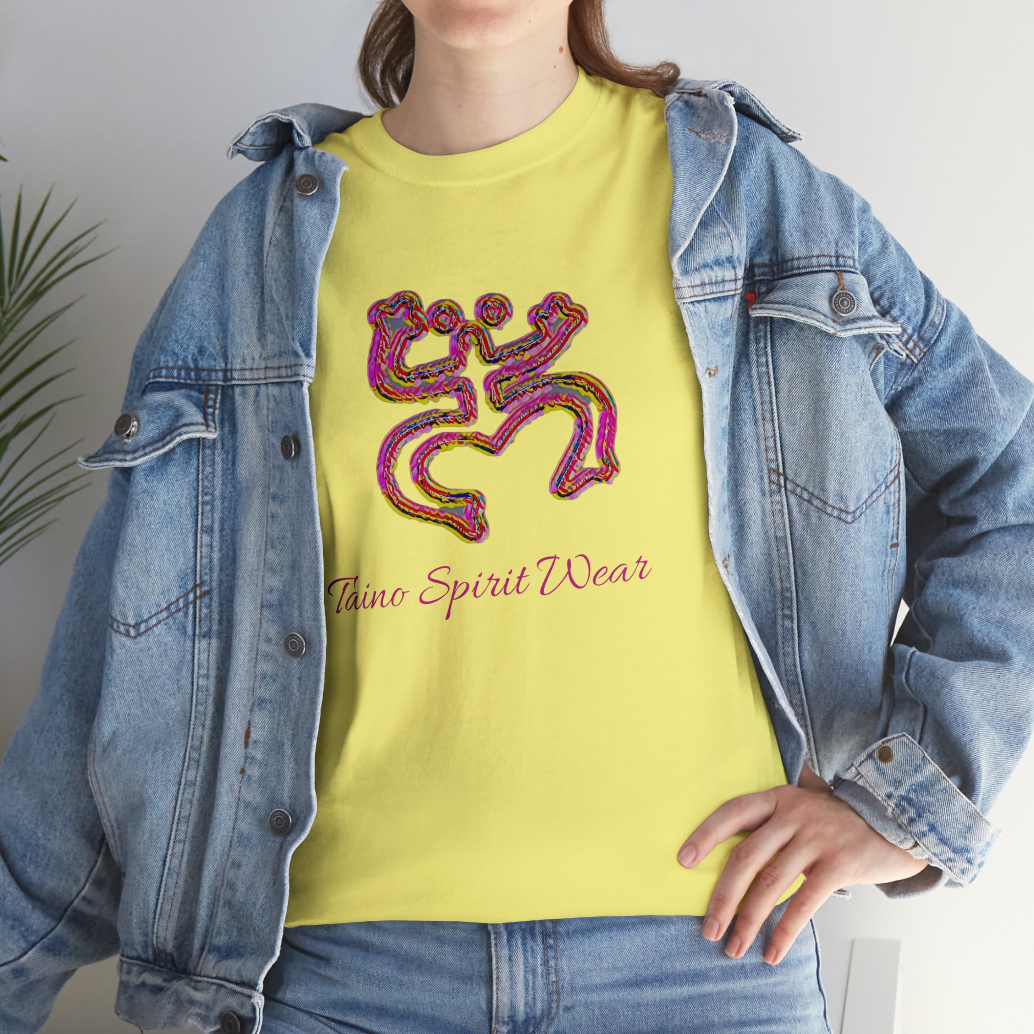 Taino/Puerto Rican Red Coqui Unisex Heavy Cotton Tee