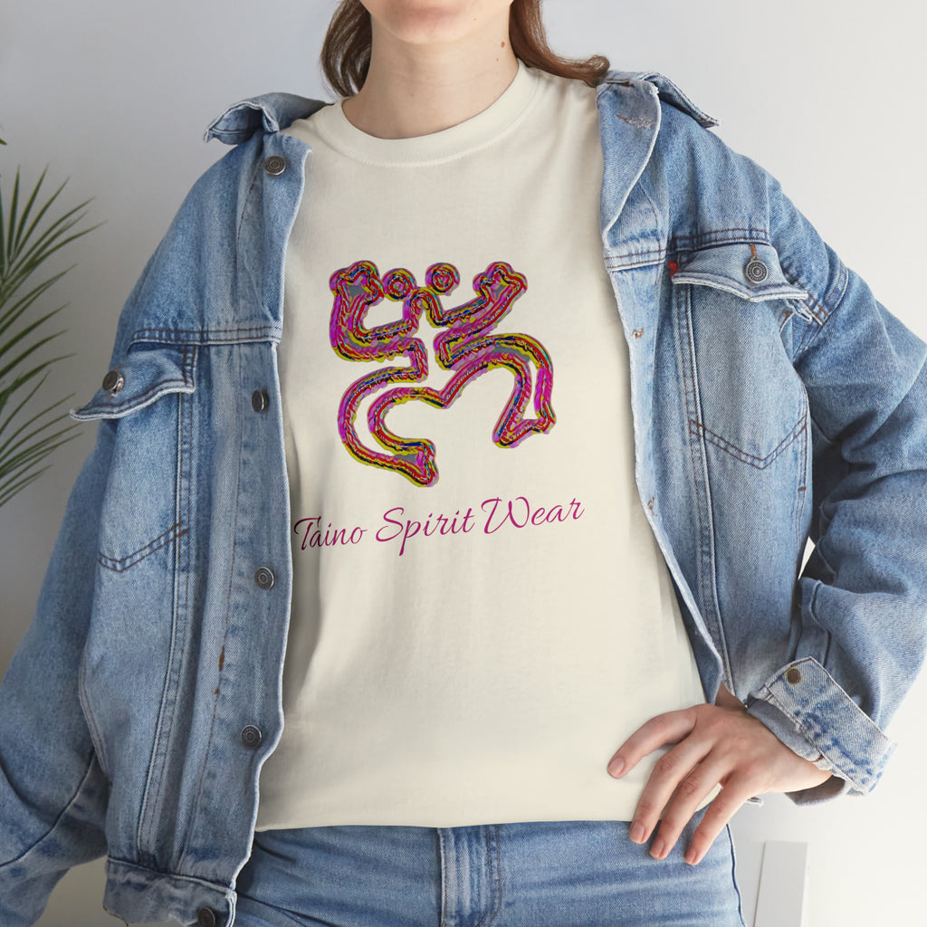 Taino/Puerto Rican Red Coqui Unisex Heavy Cotton Tee