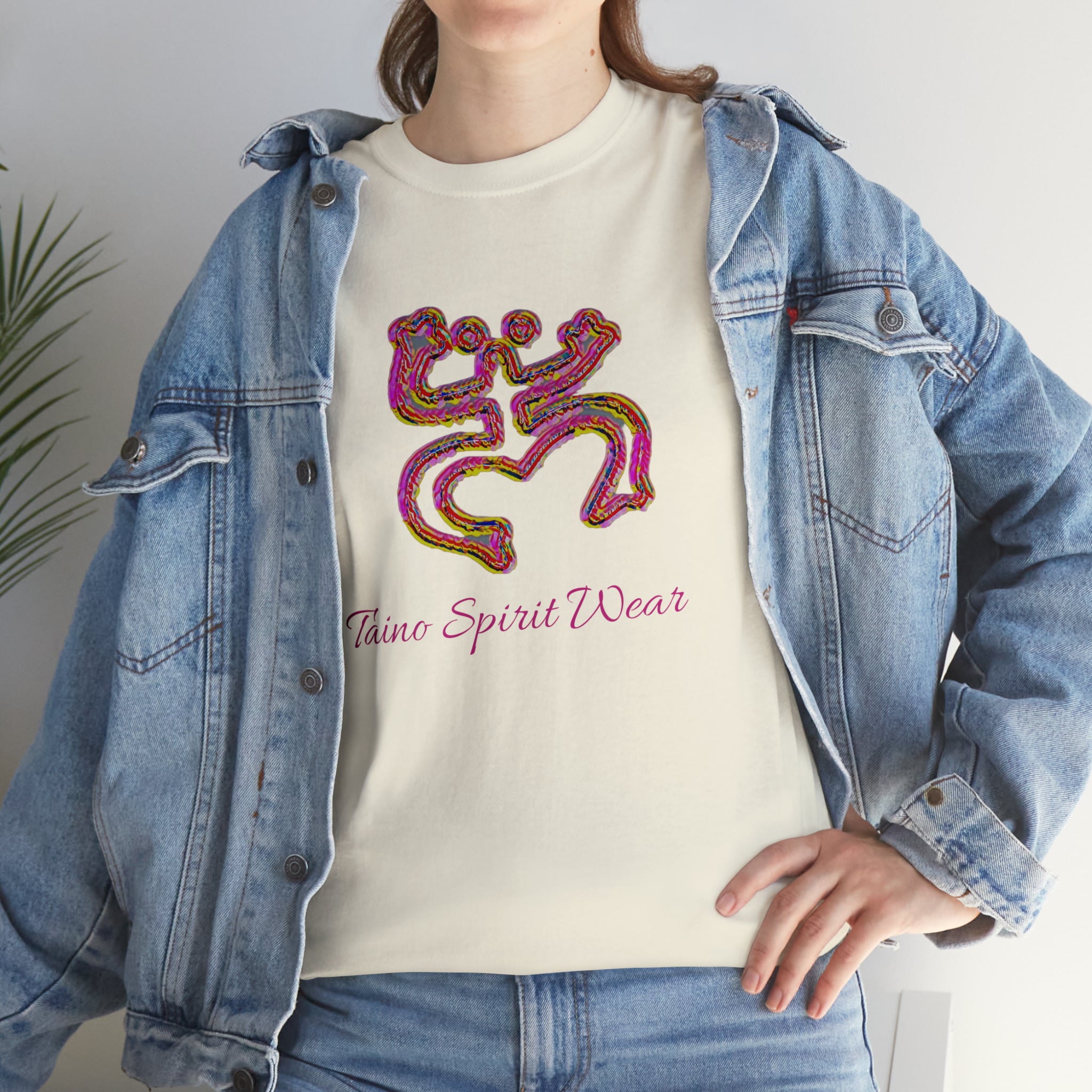 Taino/Puerto Rican Red Coqui Unisex Heavy Cotton Tee