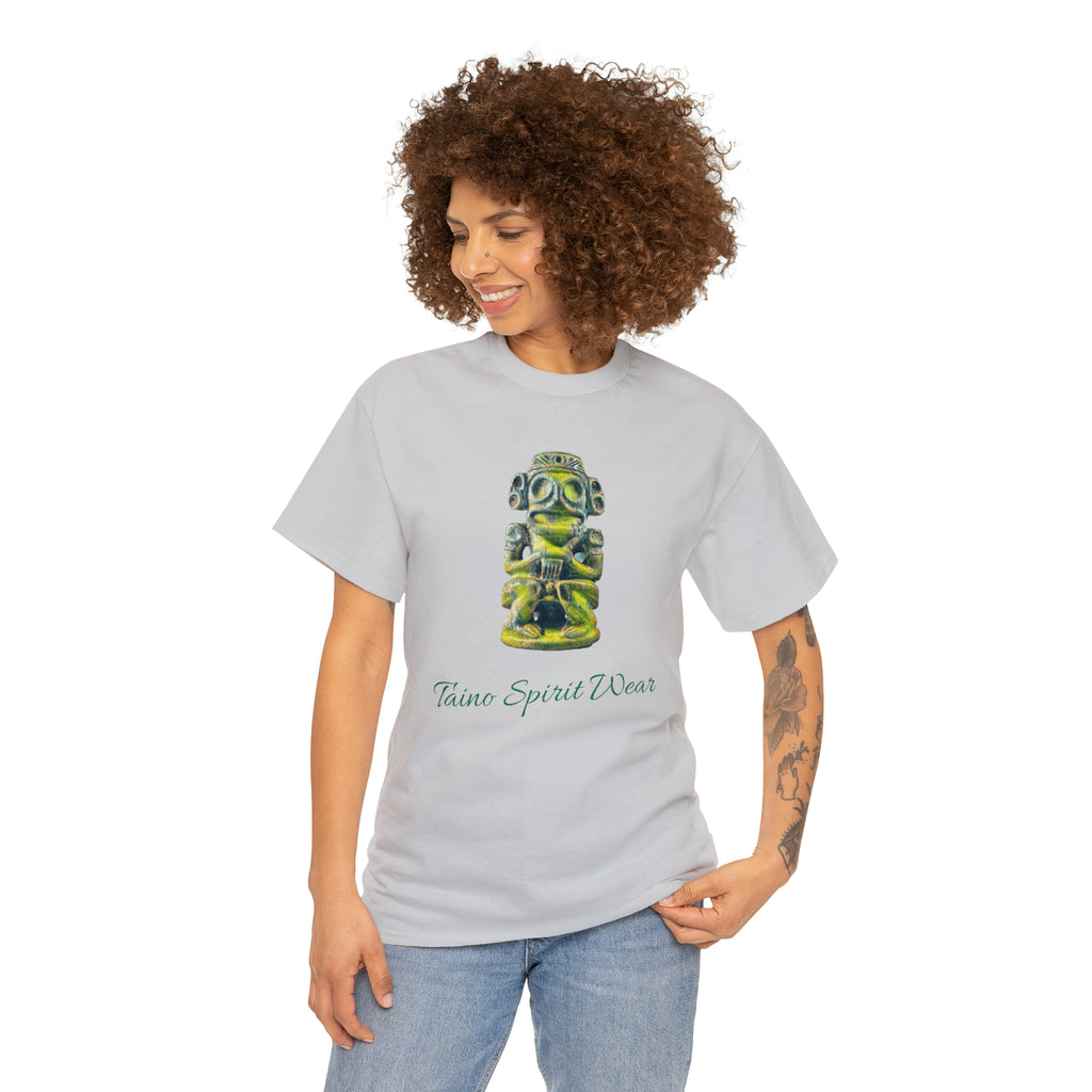 Taino Green Zemi Unisex Heavy Cotton Tee