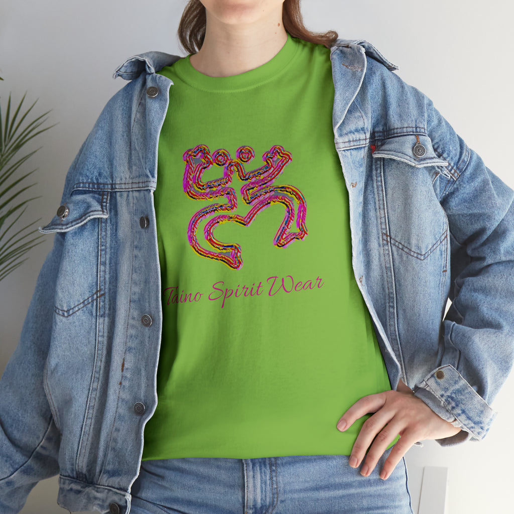 Taino/Puerto Rican Red Coqui Unisex Heavy Cotton Tee