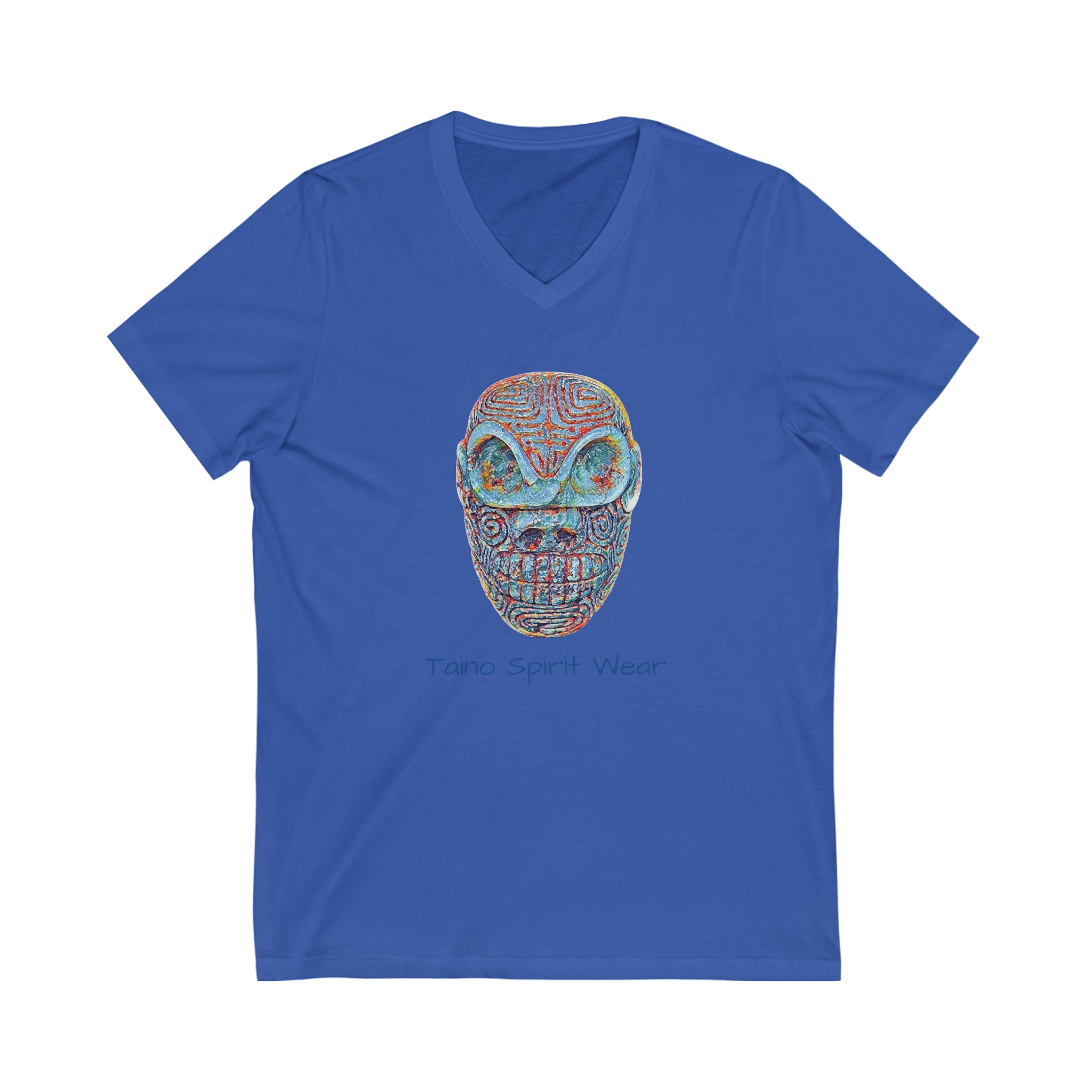 Taino Artifact Unisex Jersey Short Sleeve V-Neck Tee