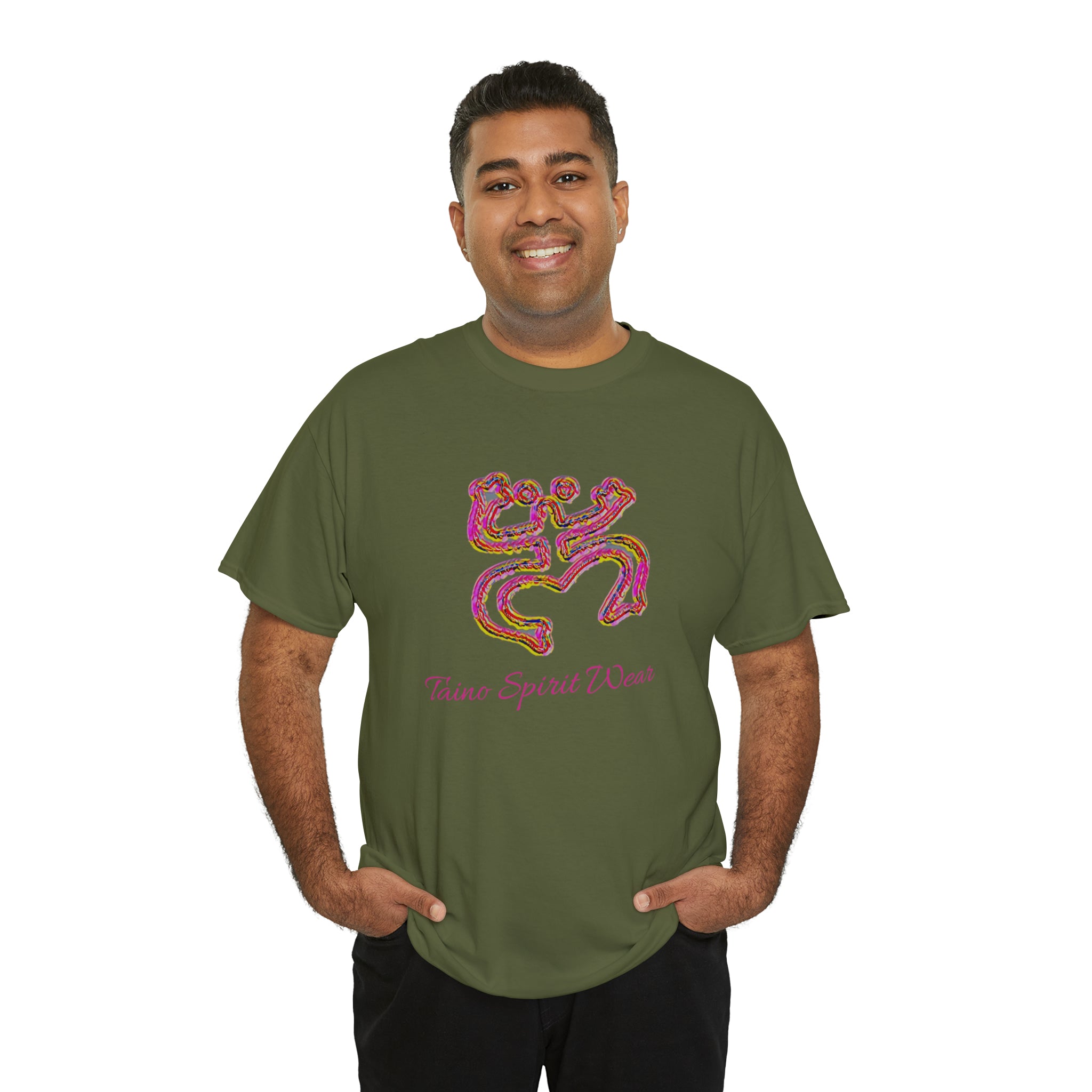 Taino/Puerto Rican Red Coqui Unisex Heavy Cotton Tee