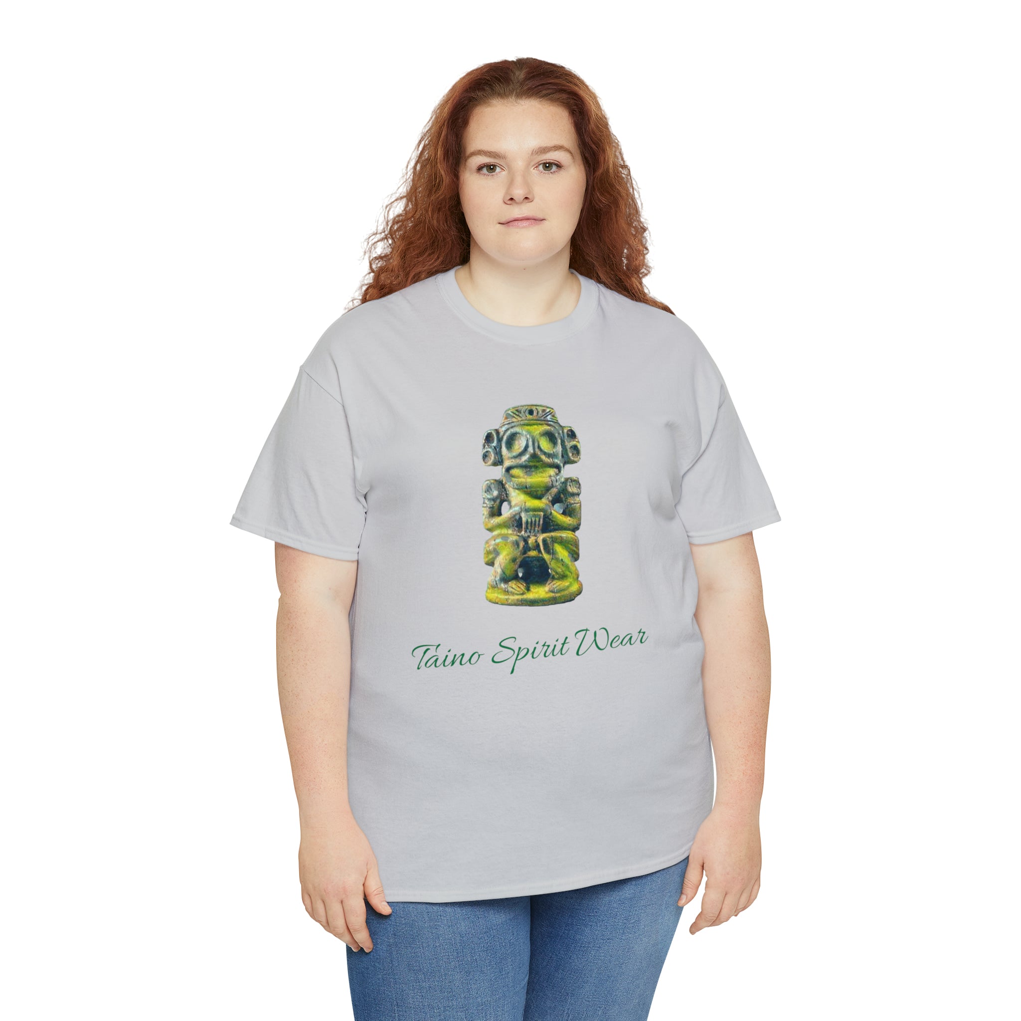 Taino Green Zemi Unisex Heavy Cotton Tee