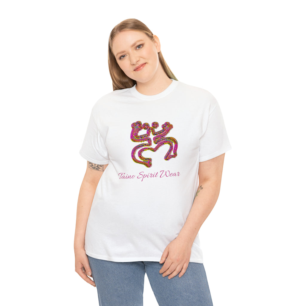 Taino/Puerto Rican Red Coqui Unisex Heavy Cotton Tee