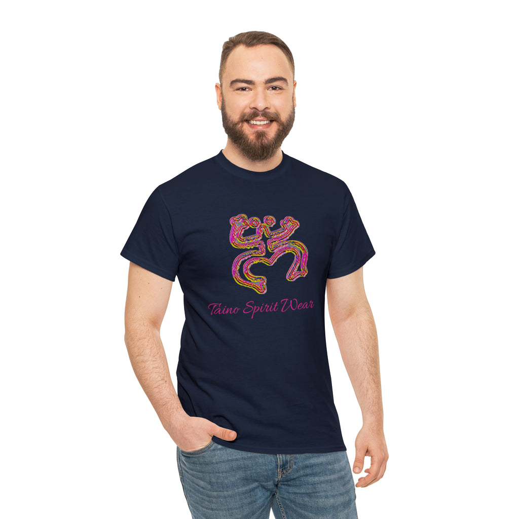Taino/Puerto Rican Red Coqui Unisex Heavy Cotton Tee