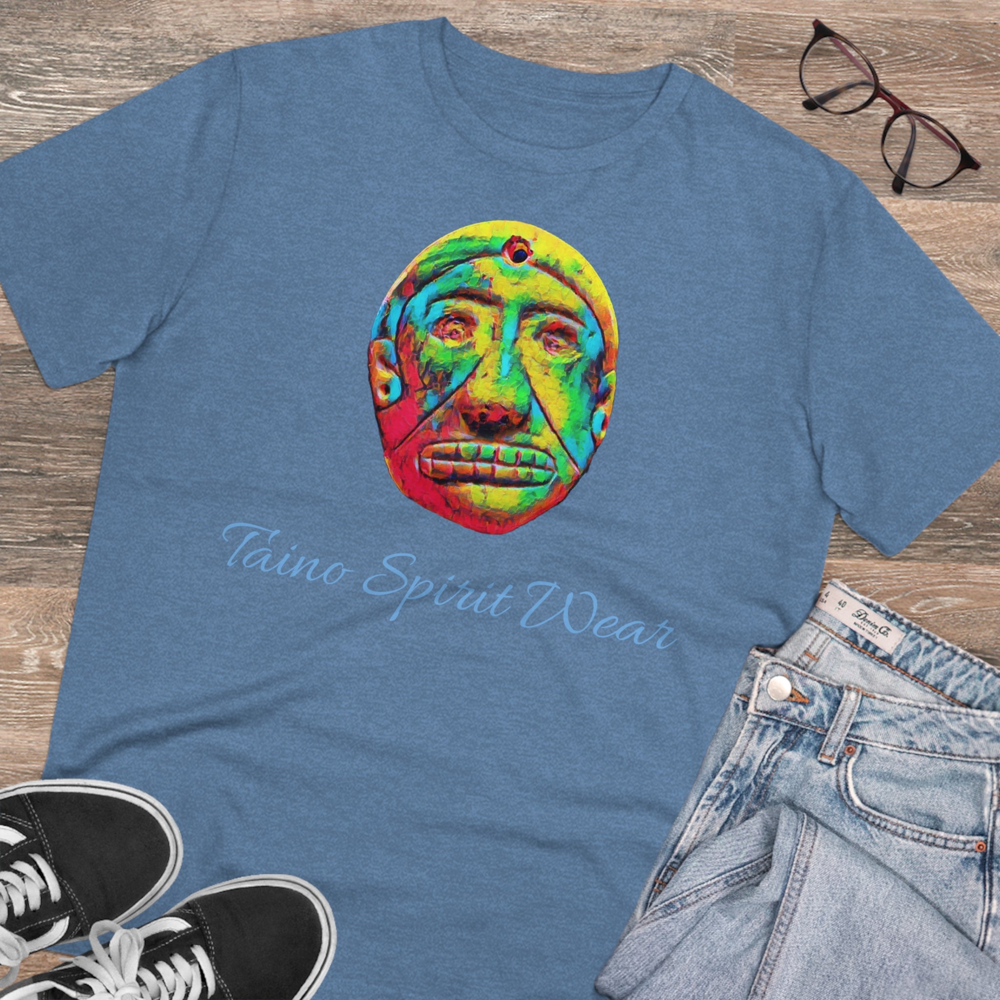 Taino Multicolored Artifact Organic Creator T-shirt - Unisex