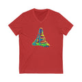 Taino Trigonolito Unisex Jersey Short Sleeve V-Neck Tee