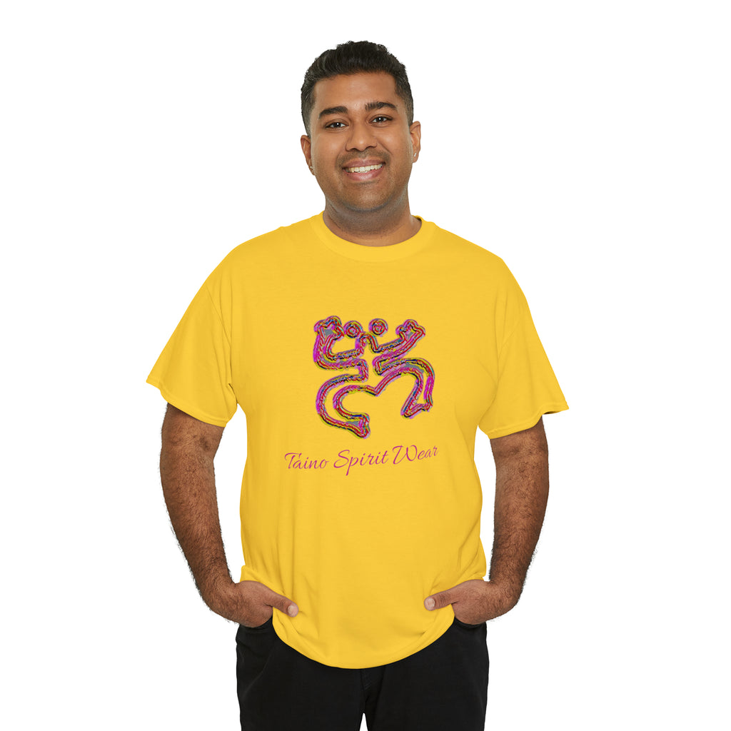 Taino/Puerto Rican Red Coqui Unisex Heavy Cotton Tee