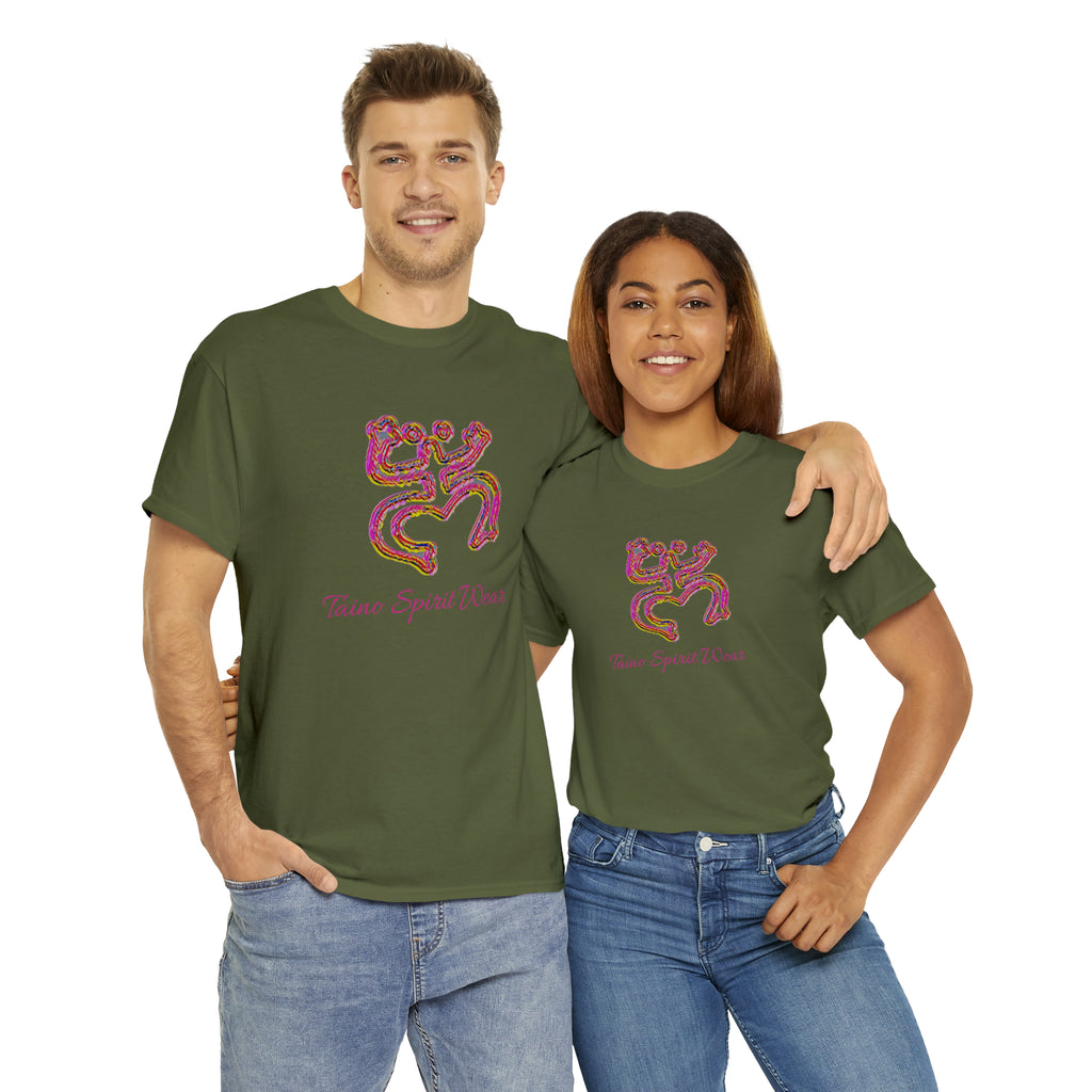 Taino/Puerto Rican Red Coqui Unisex Heavy Cotton Tee