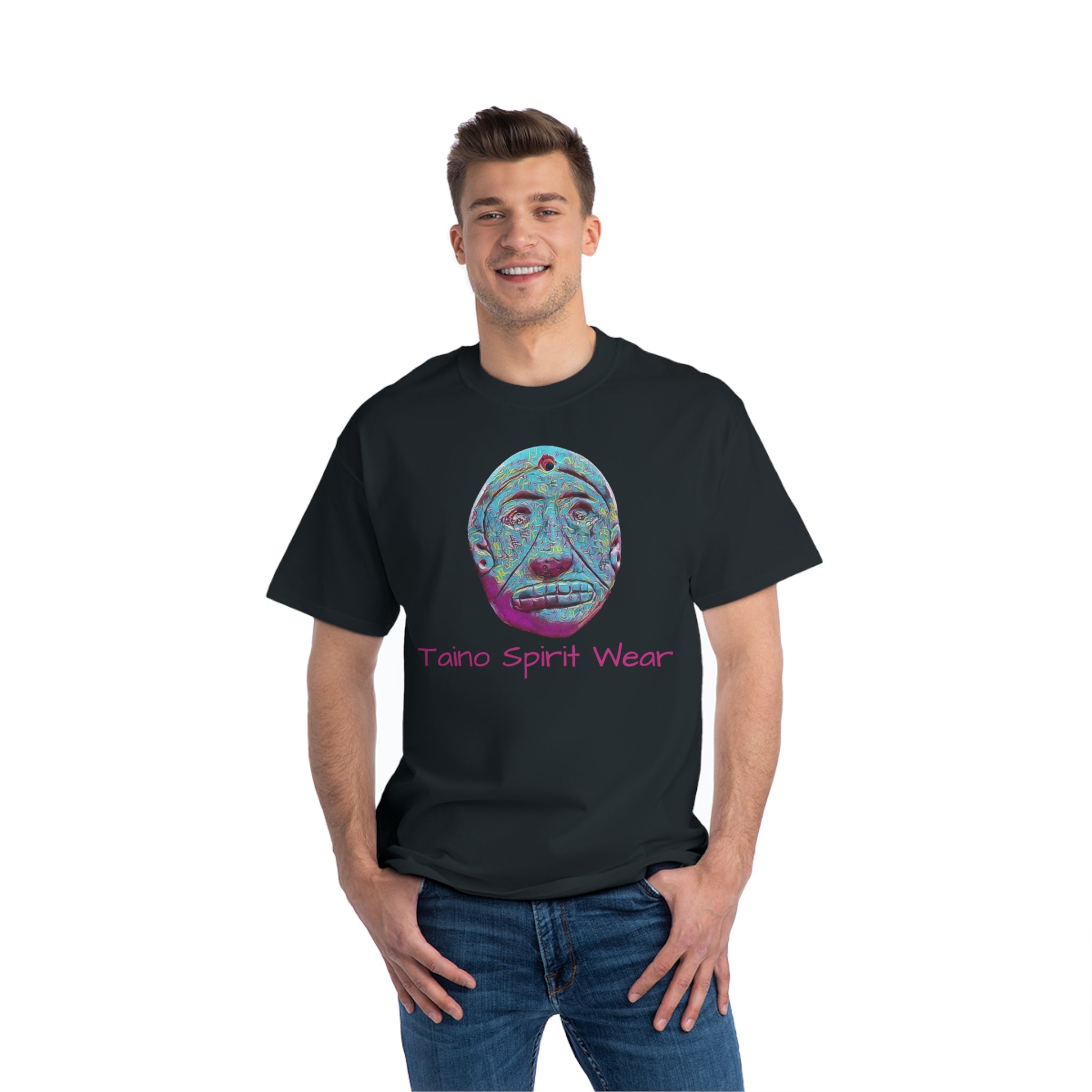 Blue Taino Artifact Beefy-T®  Short-Sleeve T-Shirt
