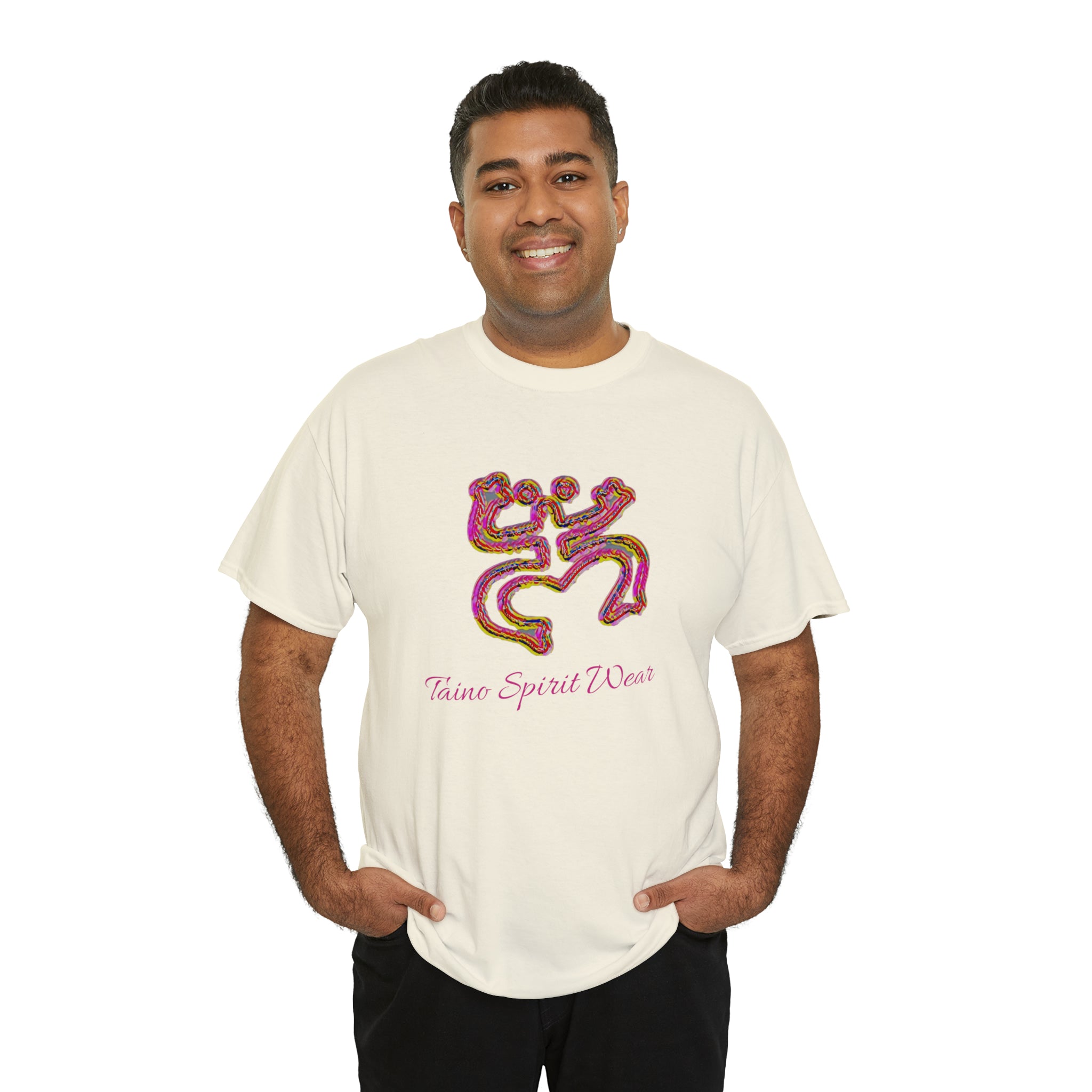 Taino/Puerto Rican Red Coqui Unisex Heavy Cotton Tee