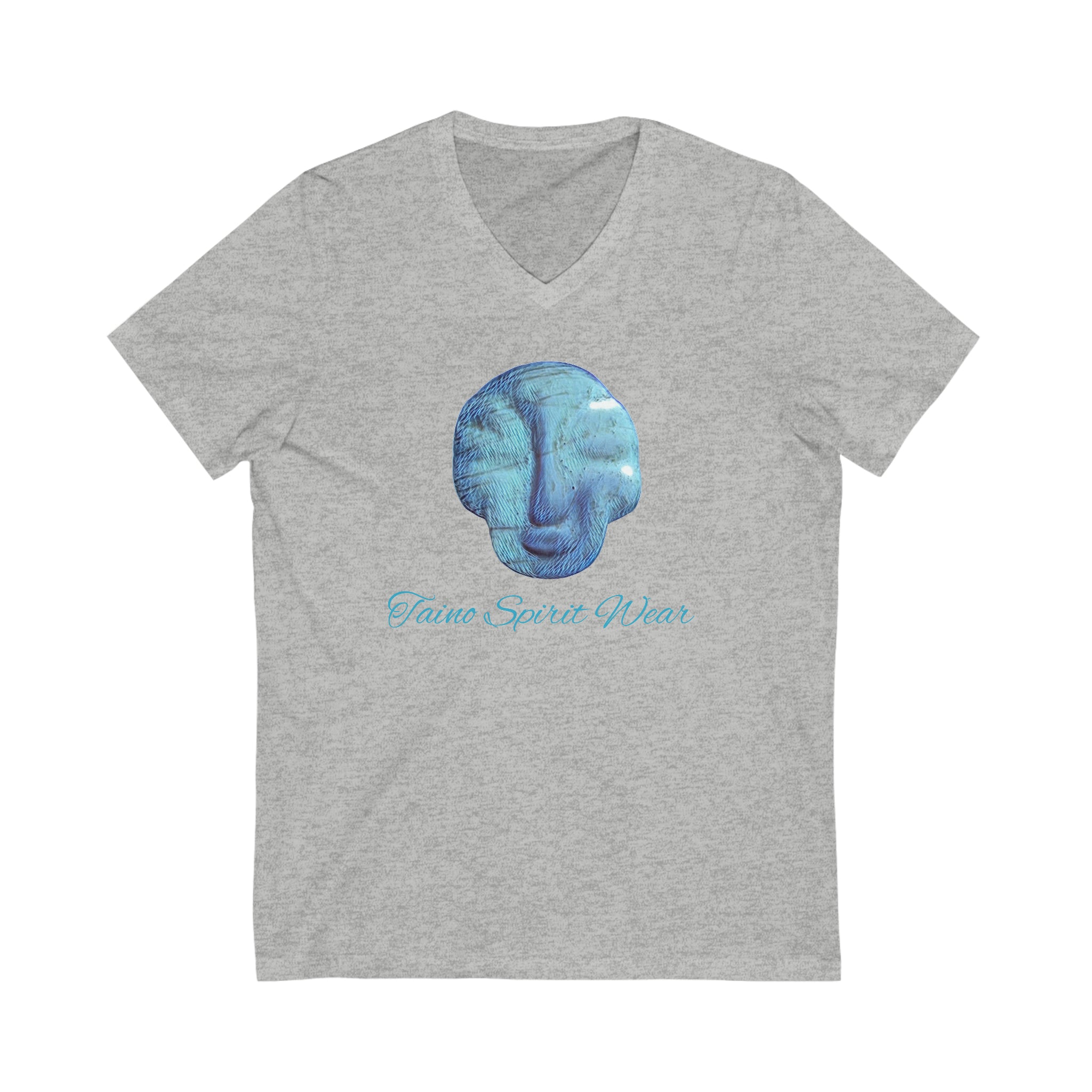 Taino Seashell Artifact Unisex Jersey Short Sleeve V-Neck Tee