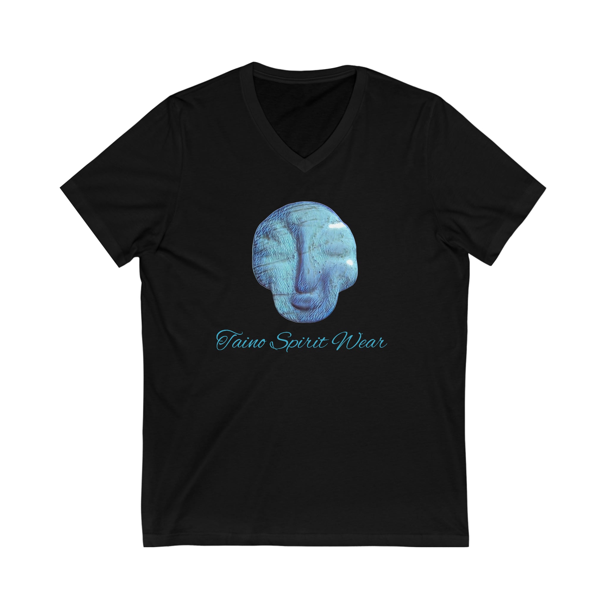 Taino Seashell Artifact Unisex Jersey Short Sleeve V-Neck Tee