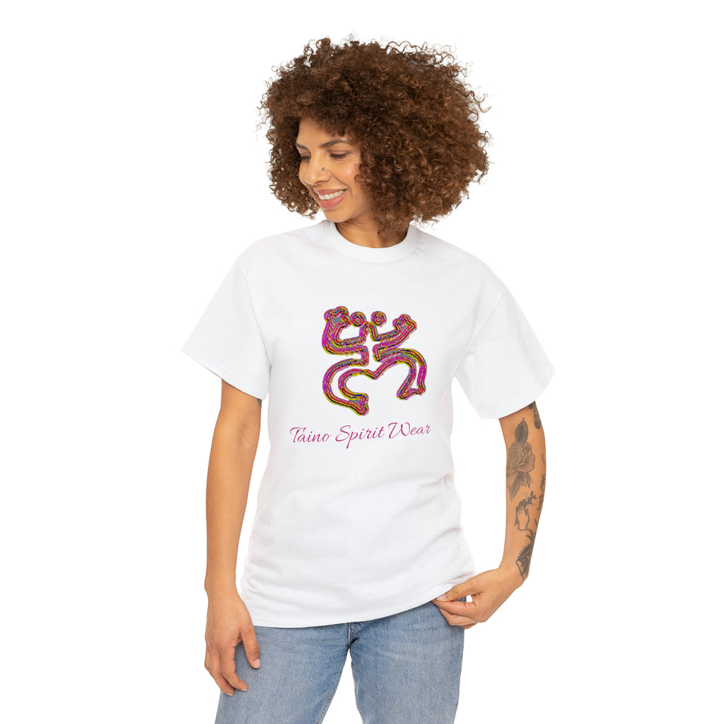 Taino/Puerto Rican Red Coqui Unisex Heavy Cotton Tee