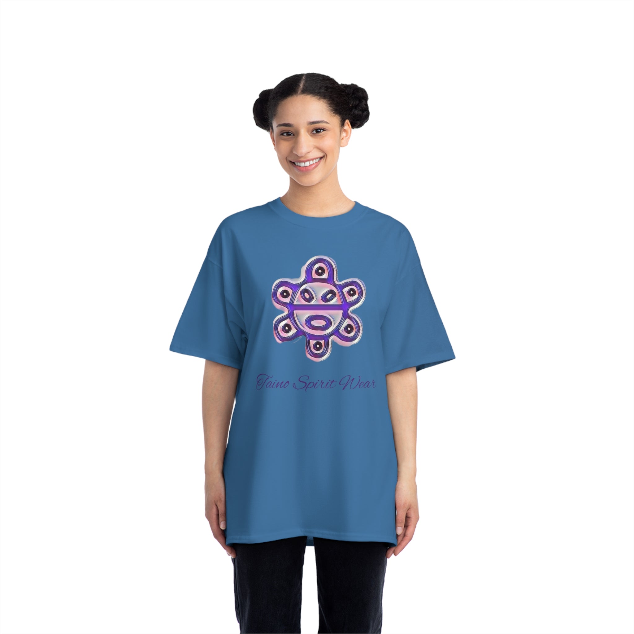Purple Taino Sun Beefy-T®  Short-Sleeve T-Shirt
