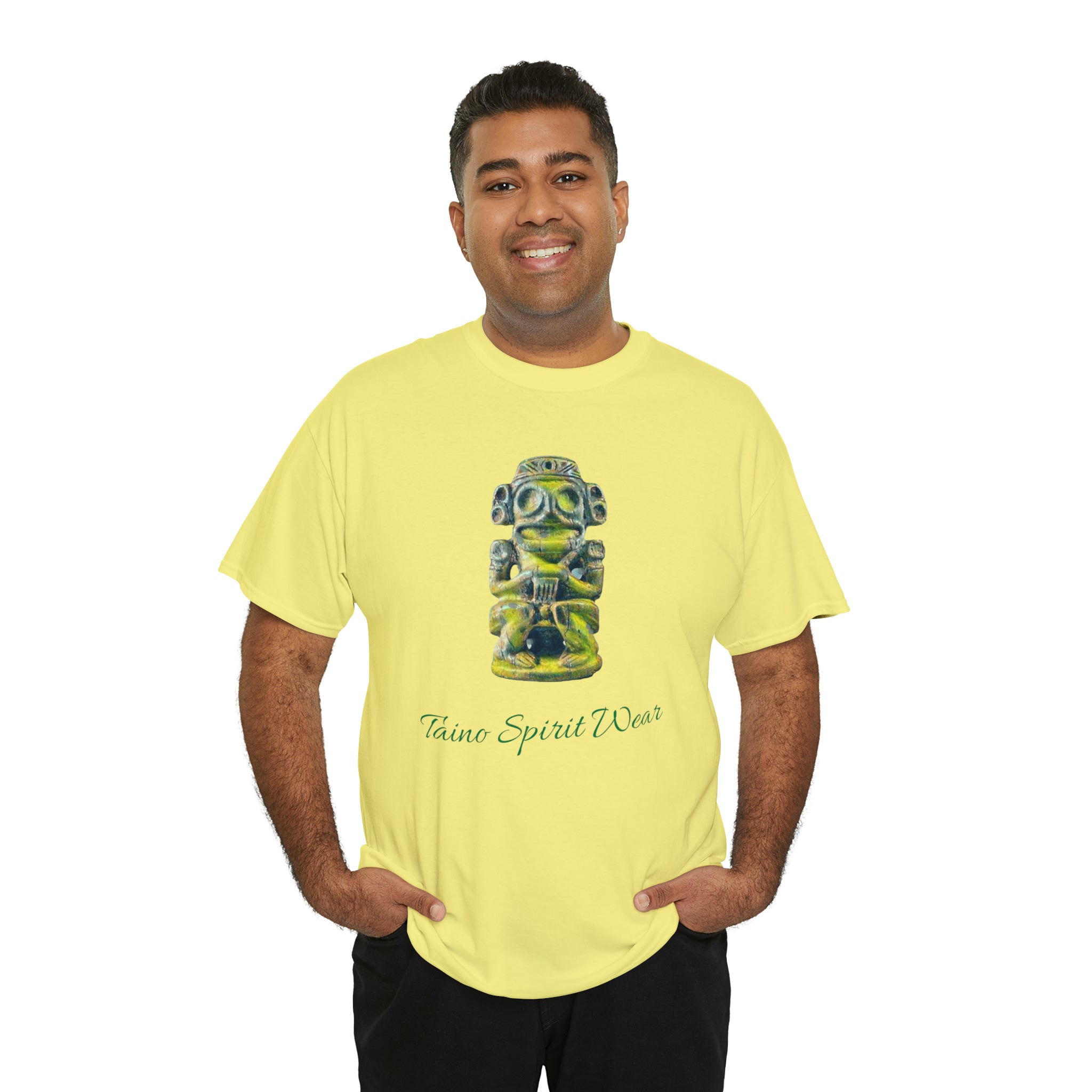 Taino Green Zemi Unisex Heavy Cotton Tee