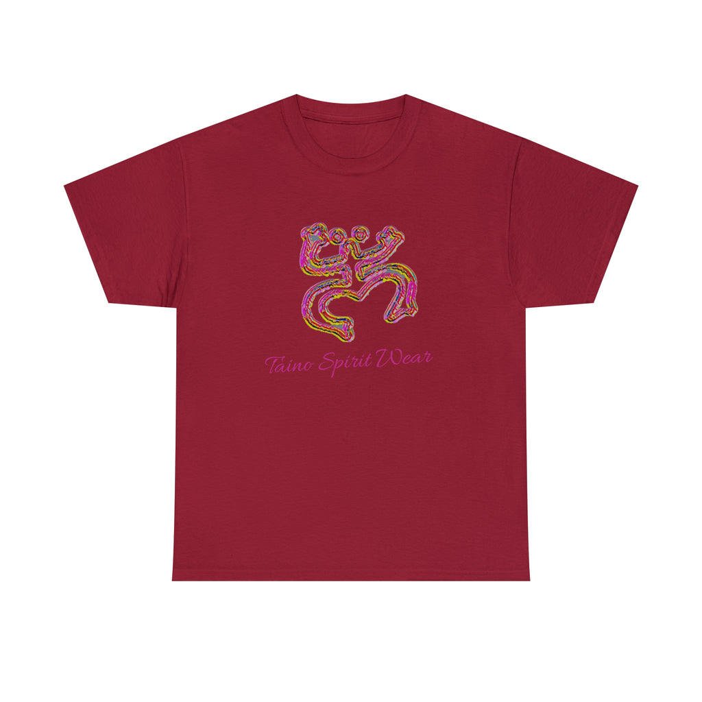 Taino/Puerto Rican Red Coqui Unisex Heavy Cotton Tee