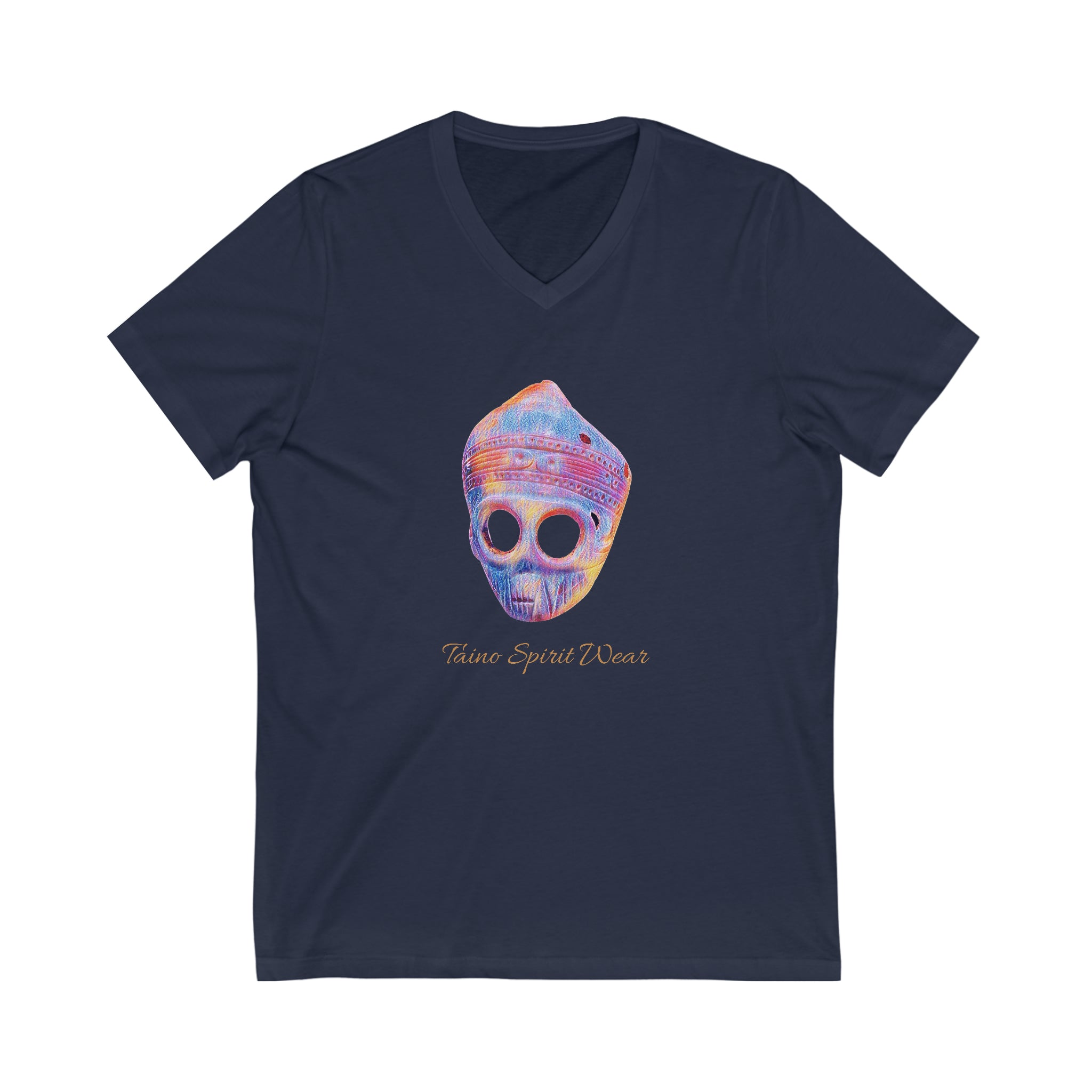 Taino Artifact Unisex Jersey Short Sleeve V-Neck Tee