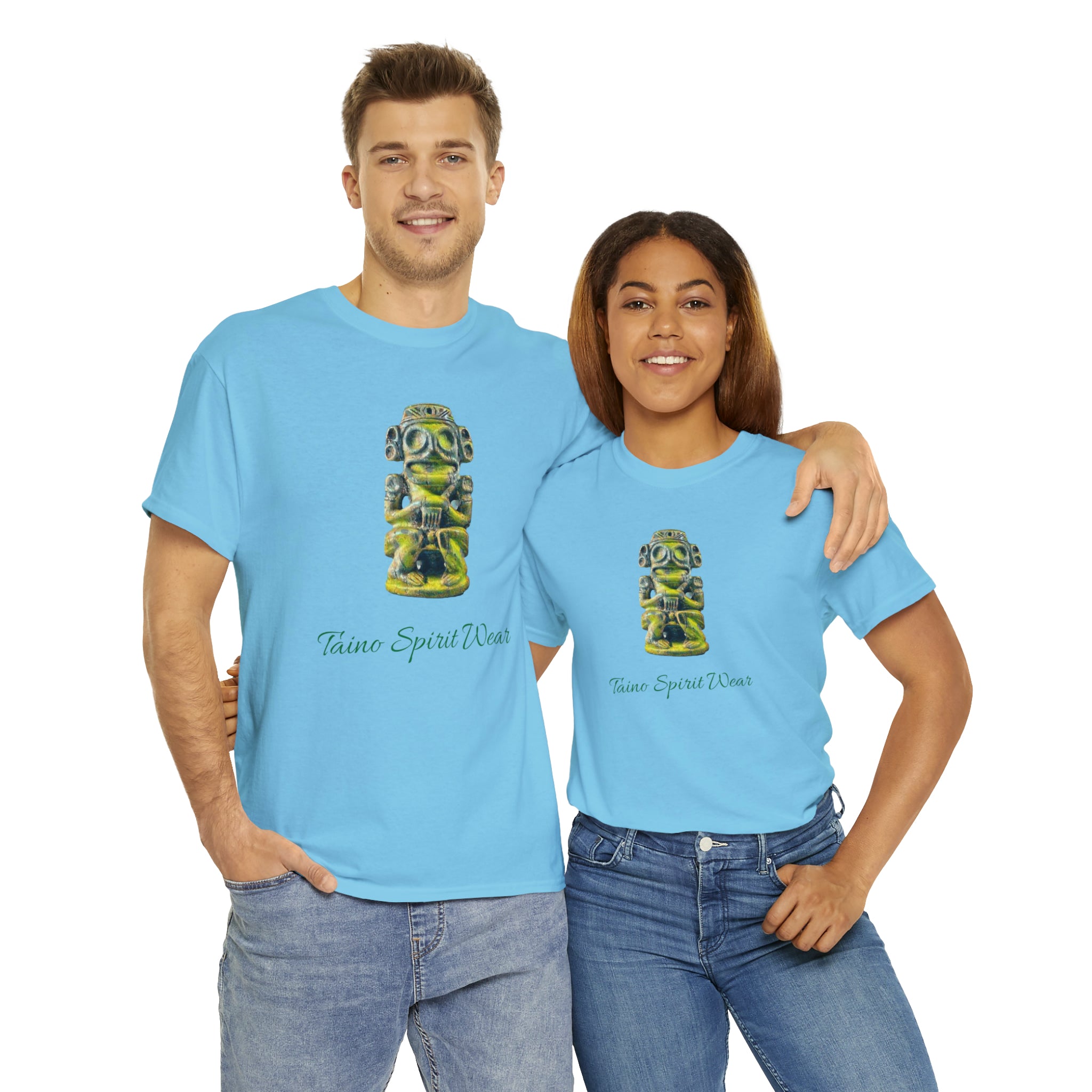 Taino Green Zemi Unisex Heavy Cotton Tee