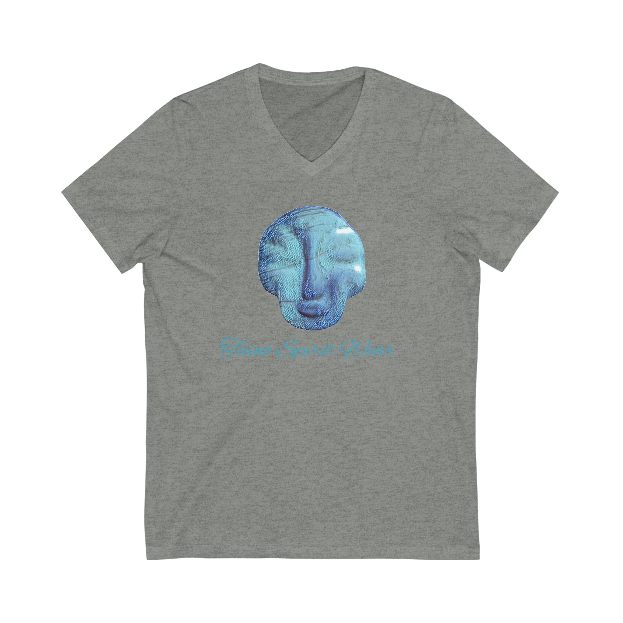 Taino Seashell Artifact Unisex Jersey Short Sleeve V-Neck Tee