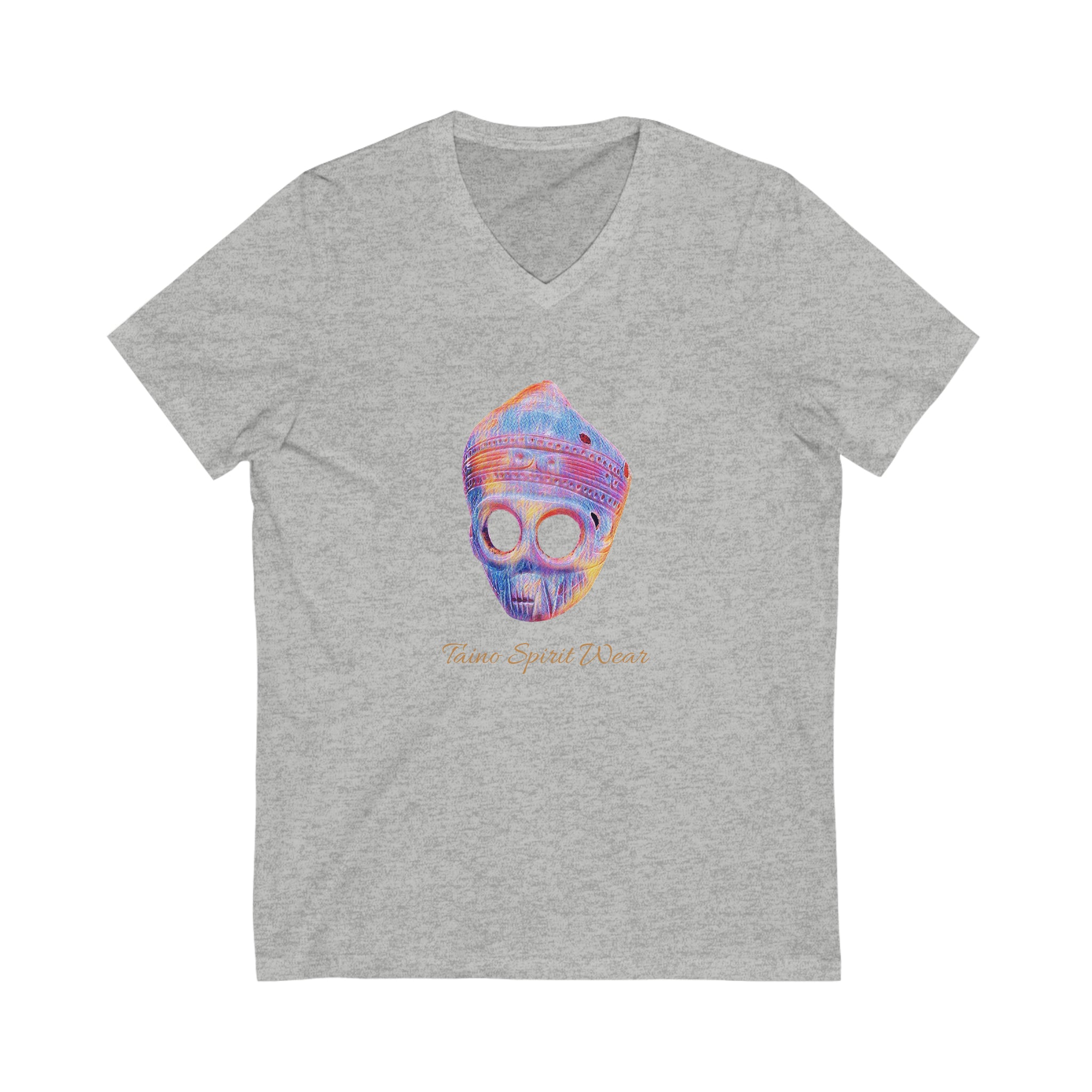 Taino Artifact Unisex Jersey Short Sleeve V-Neck Tee