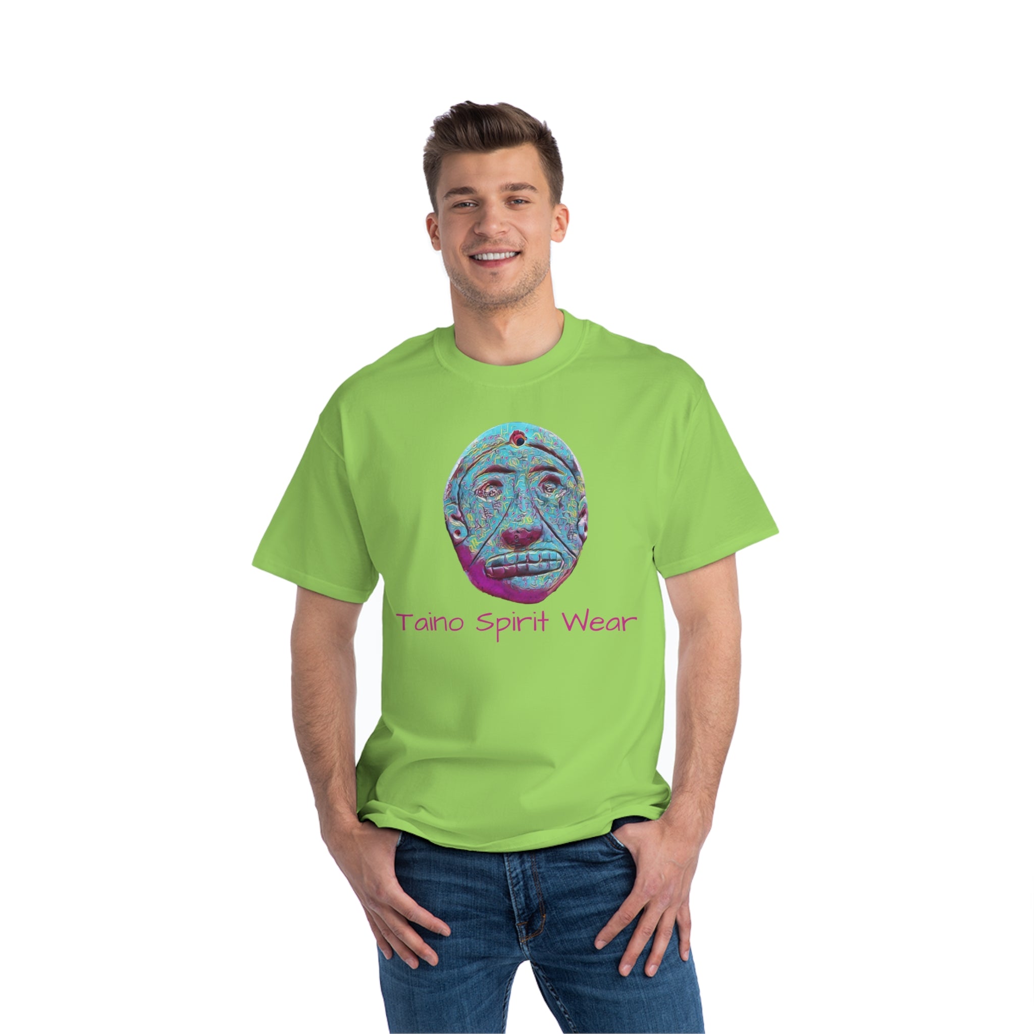 Blue Taino Artifact Beefy-T®  Short-Sleeve T-Shirt