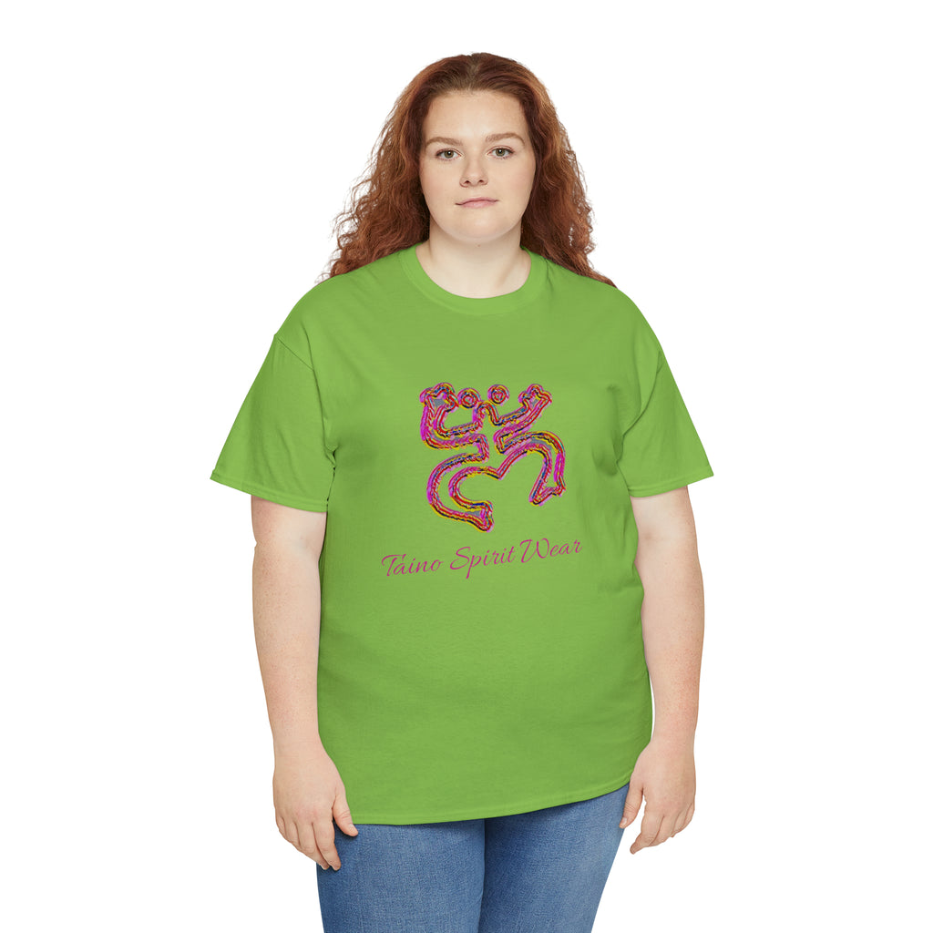 Taino/Puerto Rican Red Coqui Unisex Heavy Cotton Tee