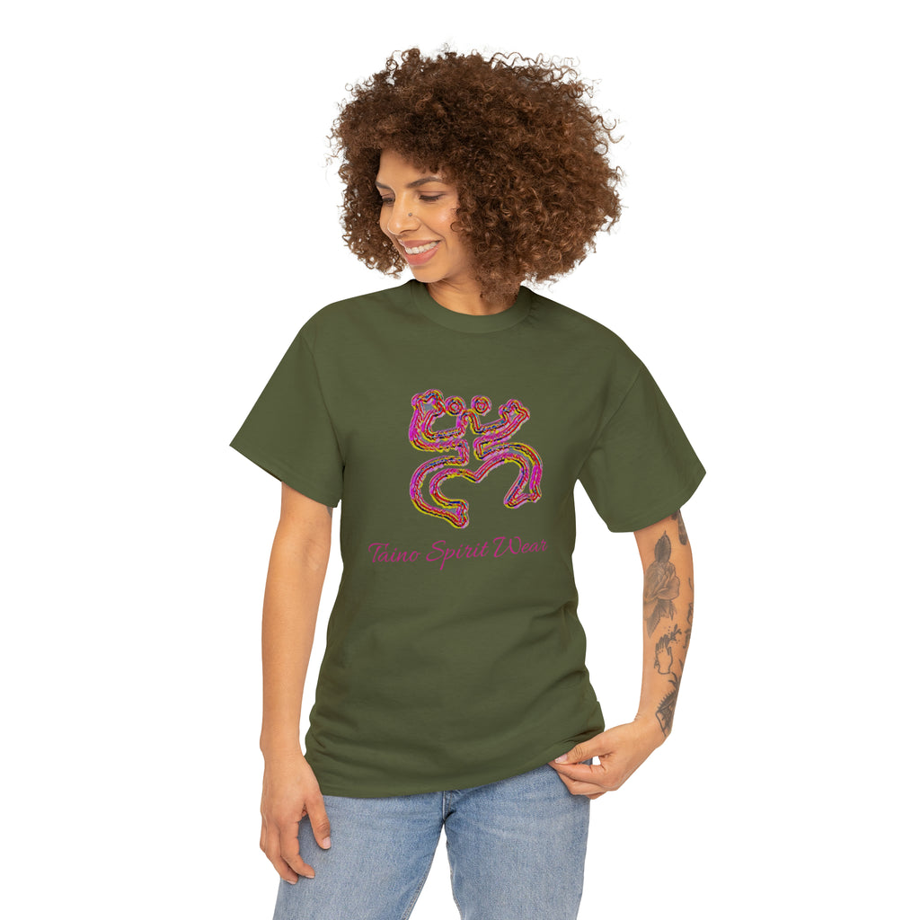 Taino/Puerto Rican Red Coqui Unisex Heavy Cotton Tee