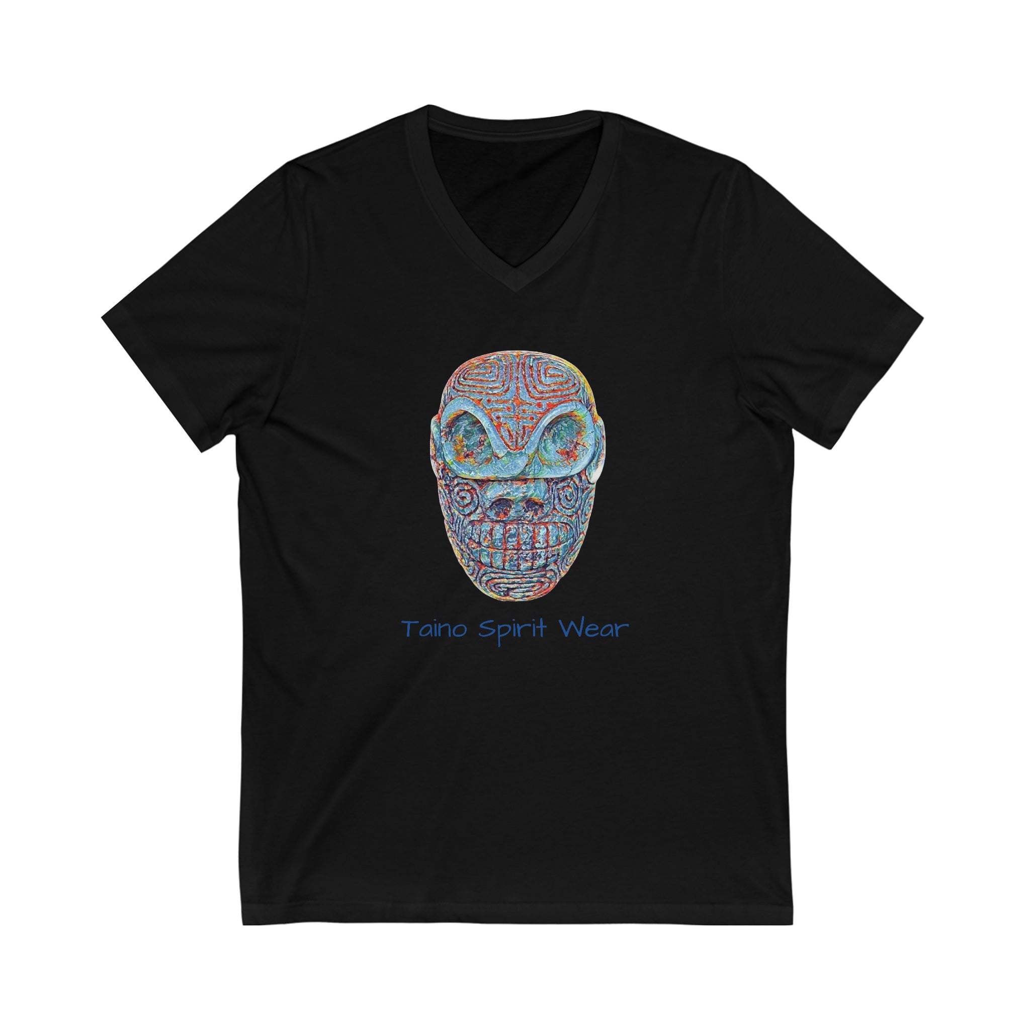 Taino Artifact Unisex Jersey Short Sleeve V-Neck Tee