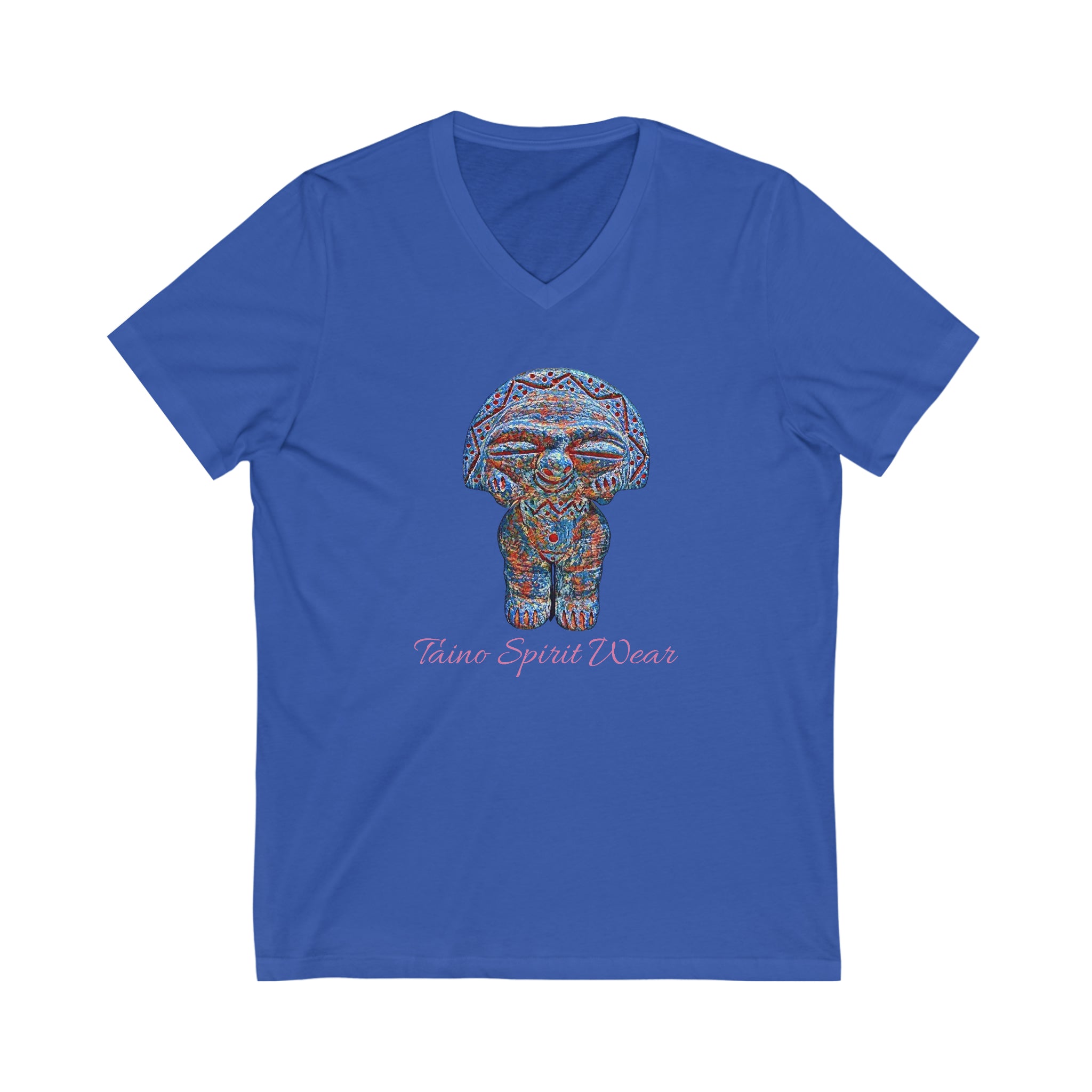 Taino Artifact Unisex Jersey Short Sleeve V-Neck Tee