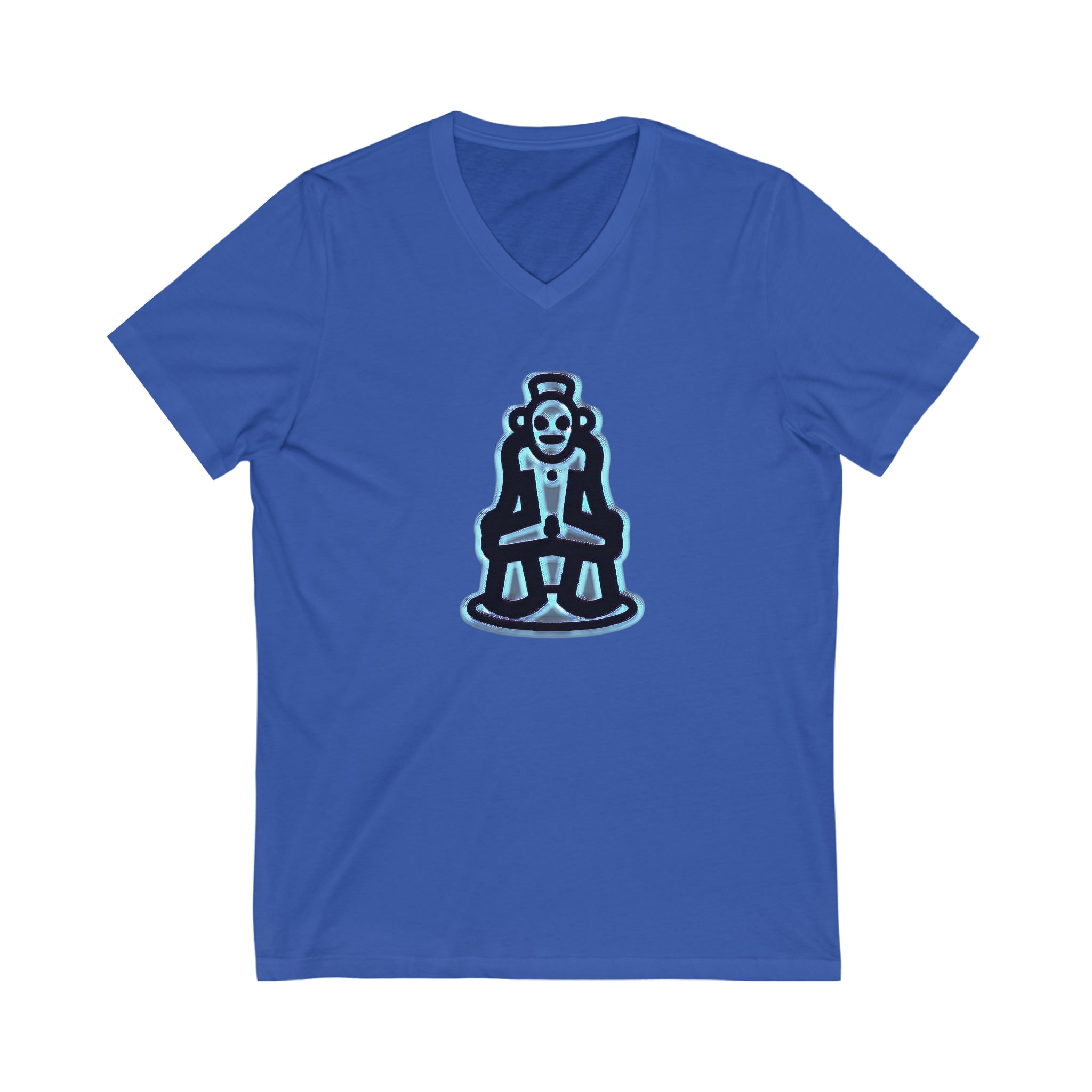 Taino Symbolism Unisex Jersey Short Sleeve V-Neck Tee
