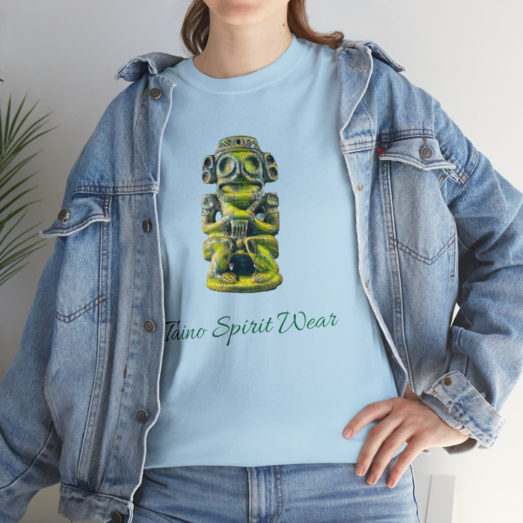 Taino Green Zemi Unisex Heavy Cotton Tee