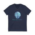 Taino Seashell Artifact Unisex Jersey Short Sleeve V-Neck Tee