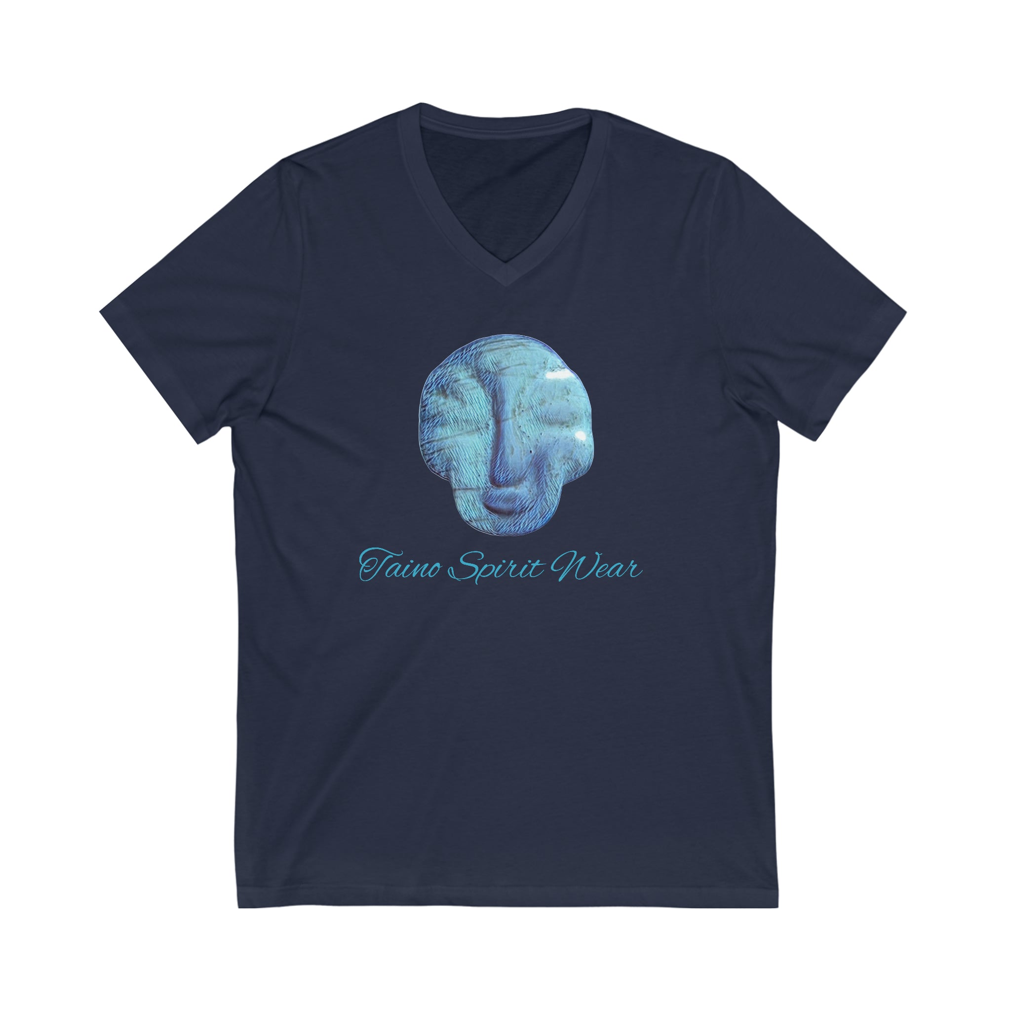 Taino Seashell Artifact Unisex Jersey Short Sleeve V-Neck Tee