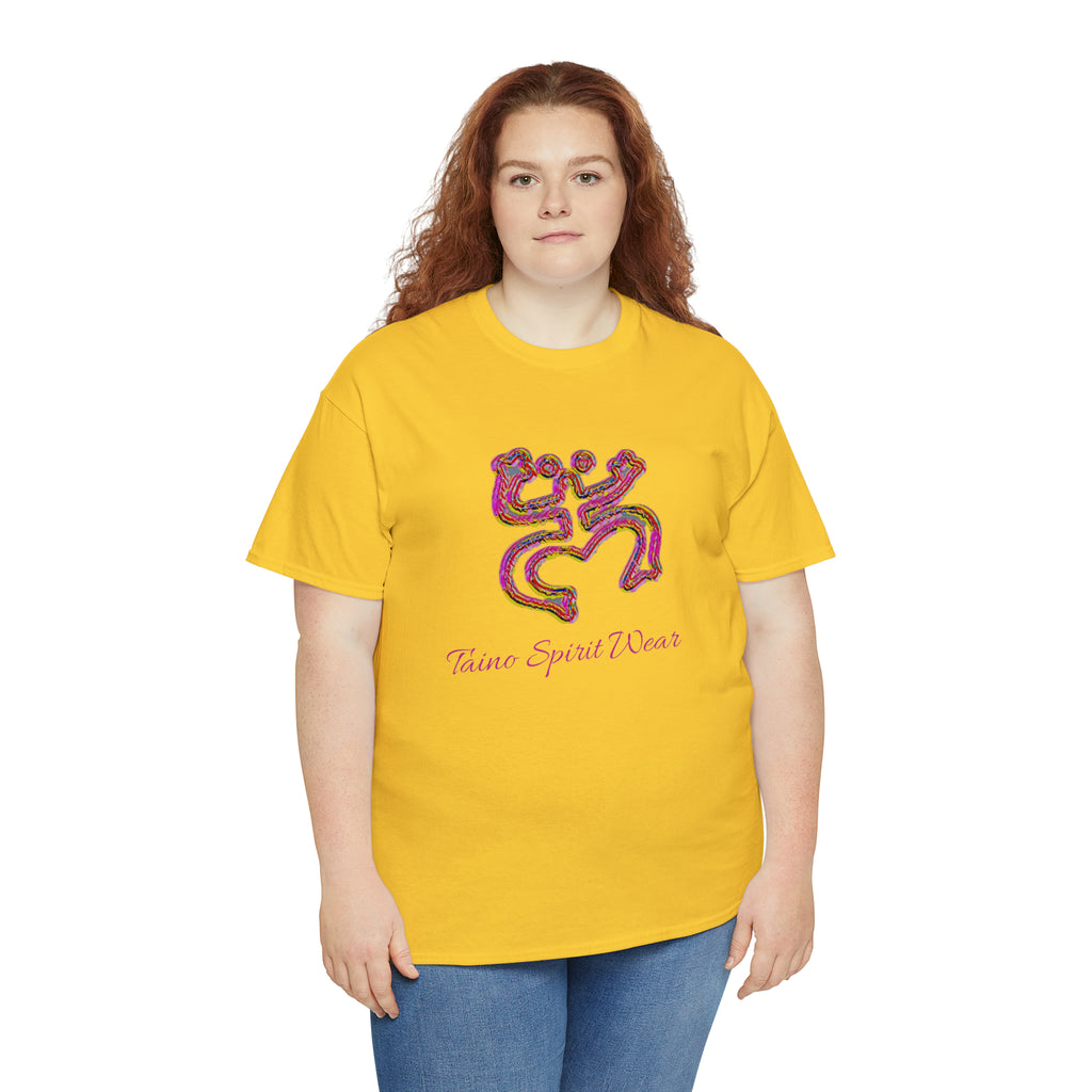 Taino/Puerto Rican Red Coqui Unisex Heavy Cotton Tee