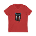 Puerto Rican Flag Unisex Jersey Short Sleeve V-Neck Tee