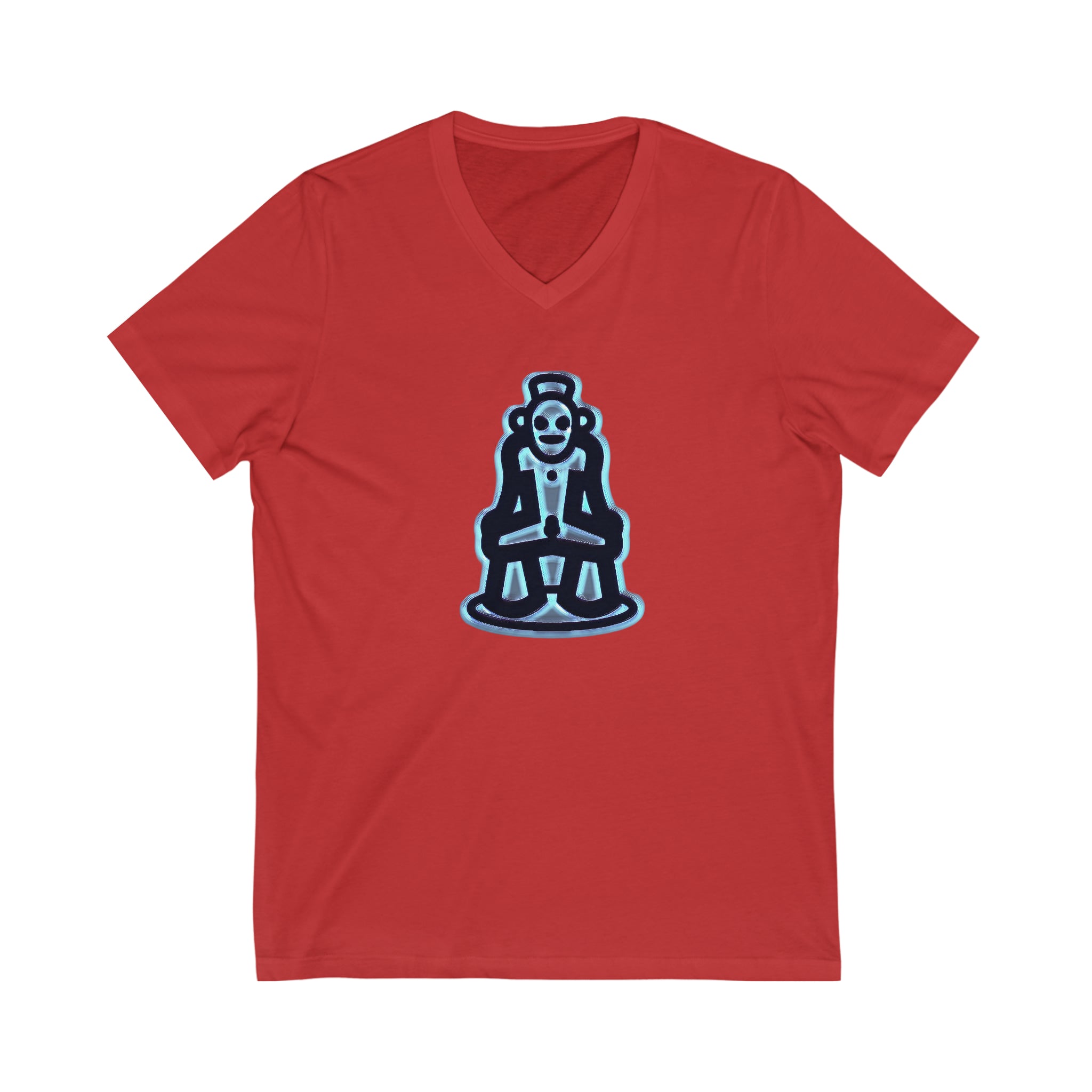 Taino Symbolism Unisex Jersey Short Sleeve V-Neck Tee