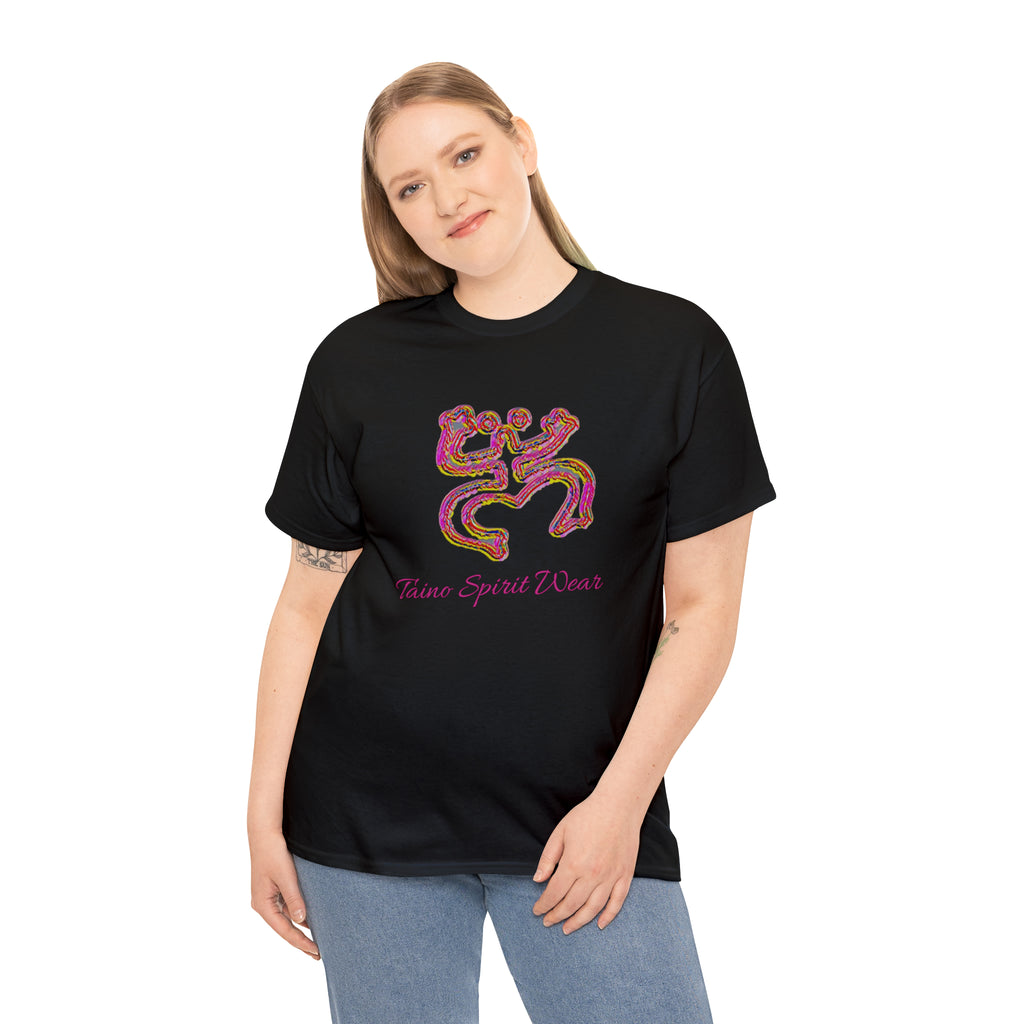 Taino/Puerto Rican Red Coqui Unisex Heavy Cotton Tee
